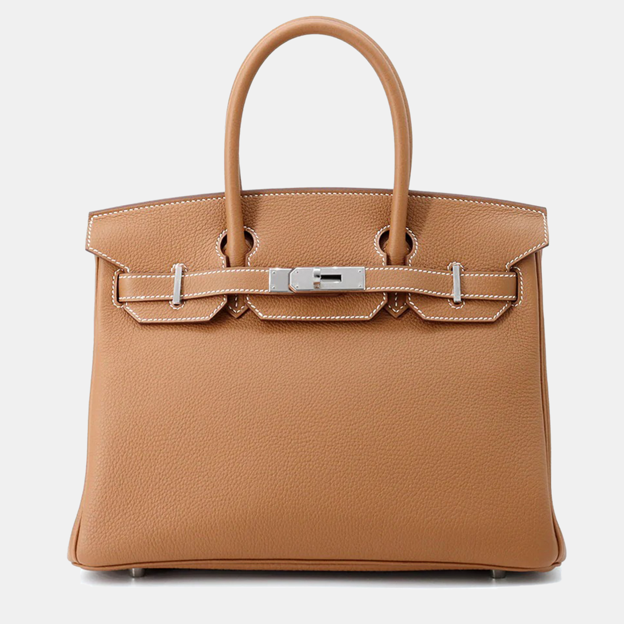 

Hermes Birkin 30 Gold Togo Leather Tote Bag