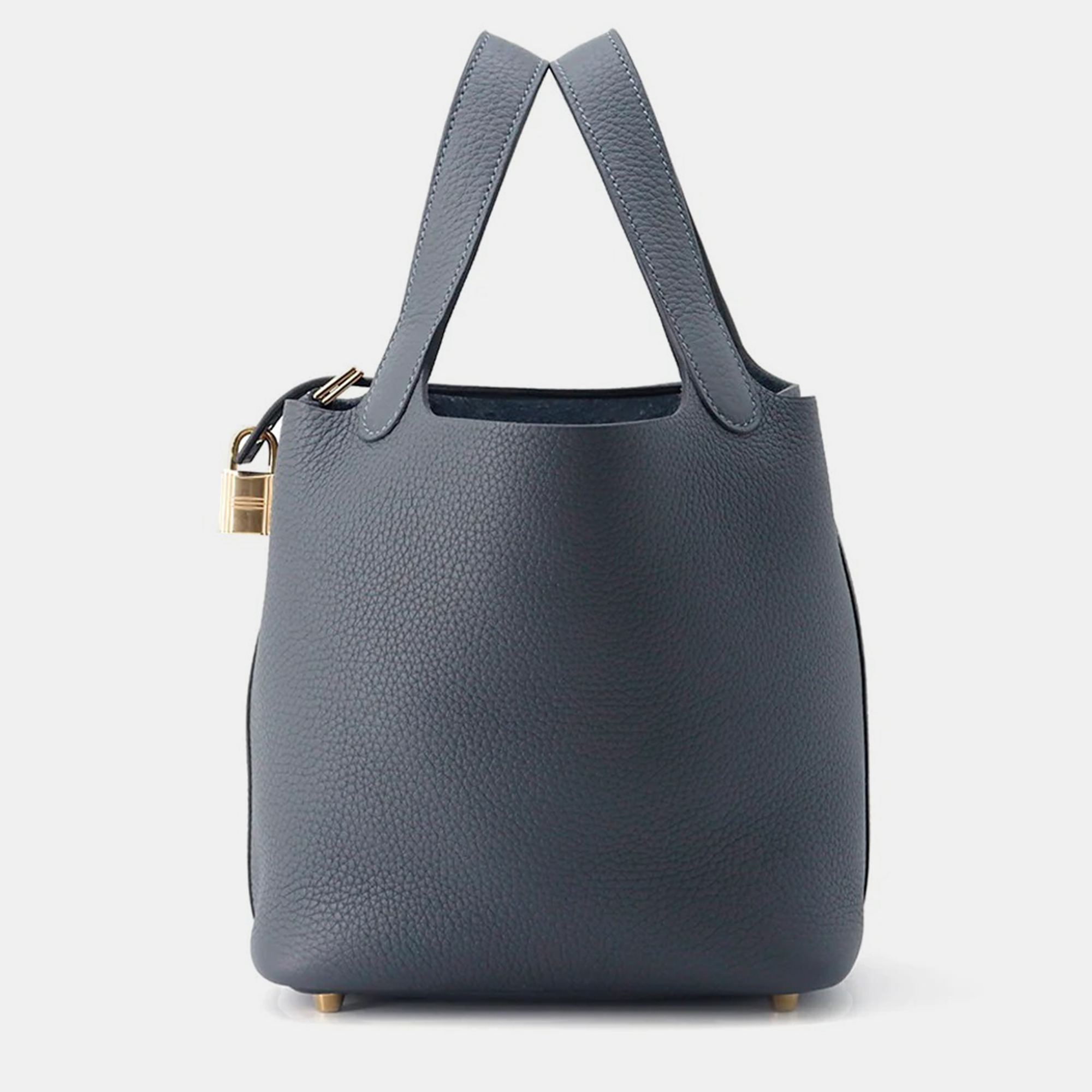 

Hermes Picotin Lock 18 Grimist Taurillon Clemence Handbag, Grey