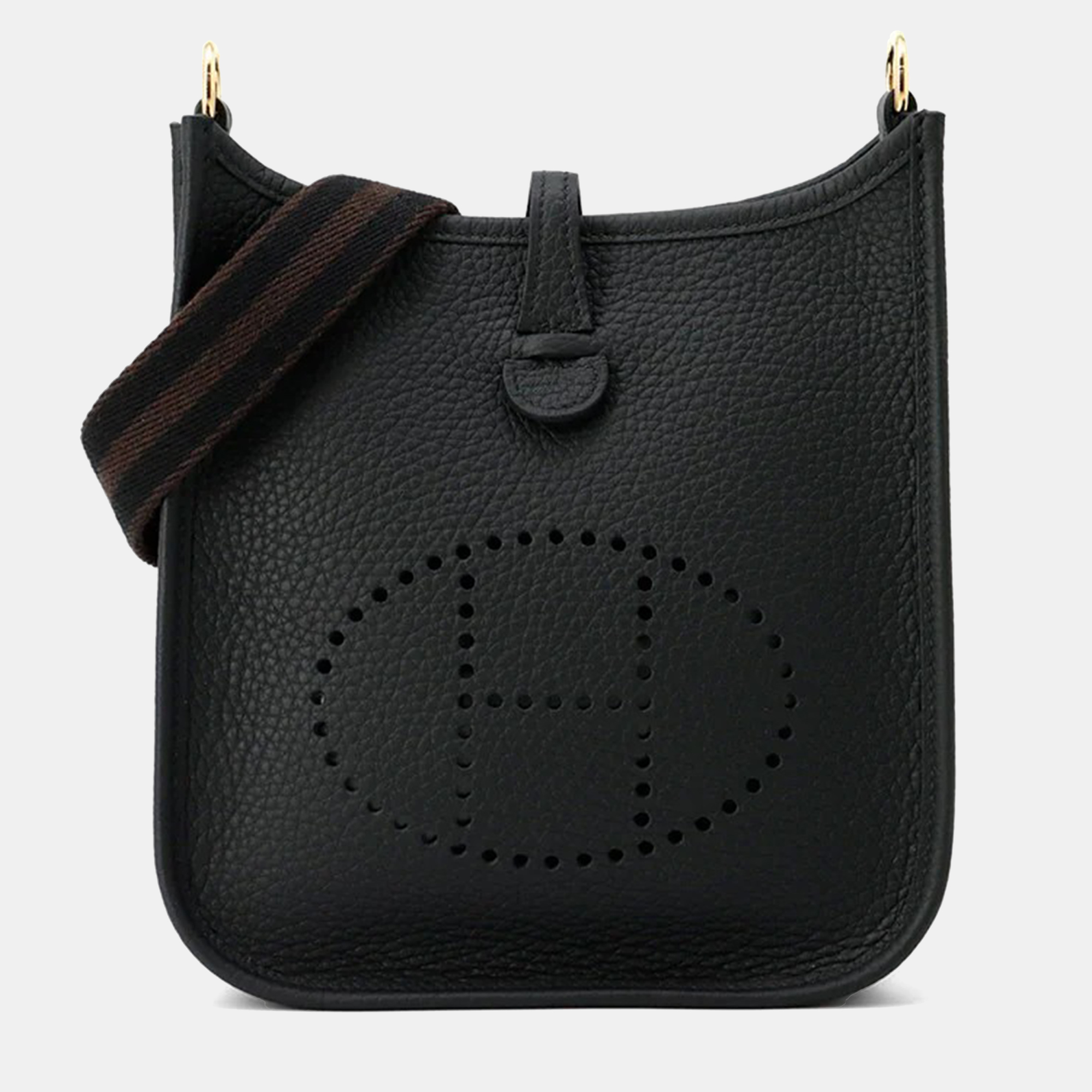 

Hermes Evelyne Amazon TPM Long Black/Ebene Taurillon Clemence Shoulder Bag