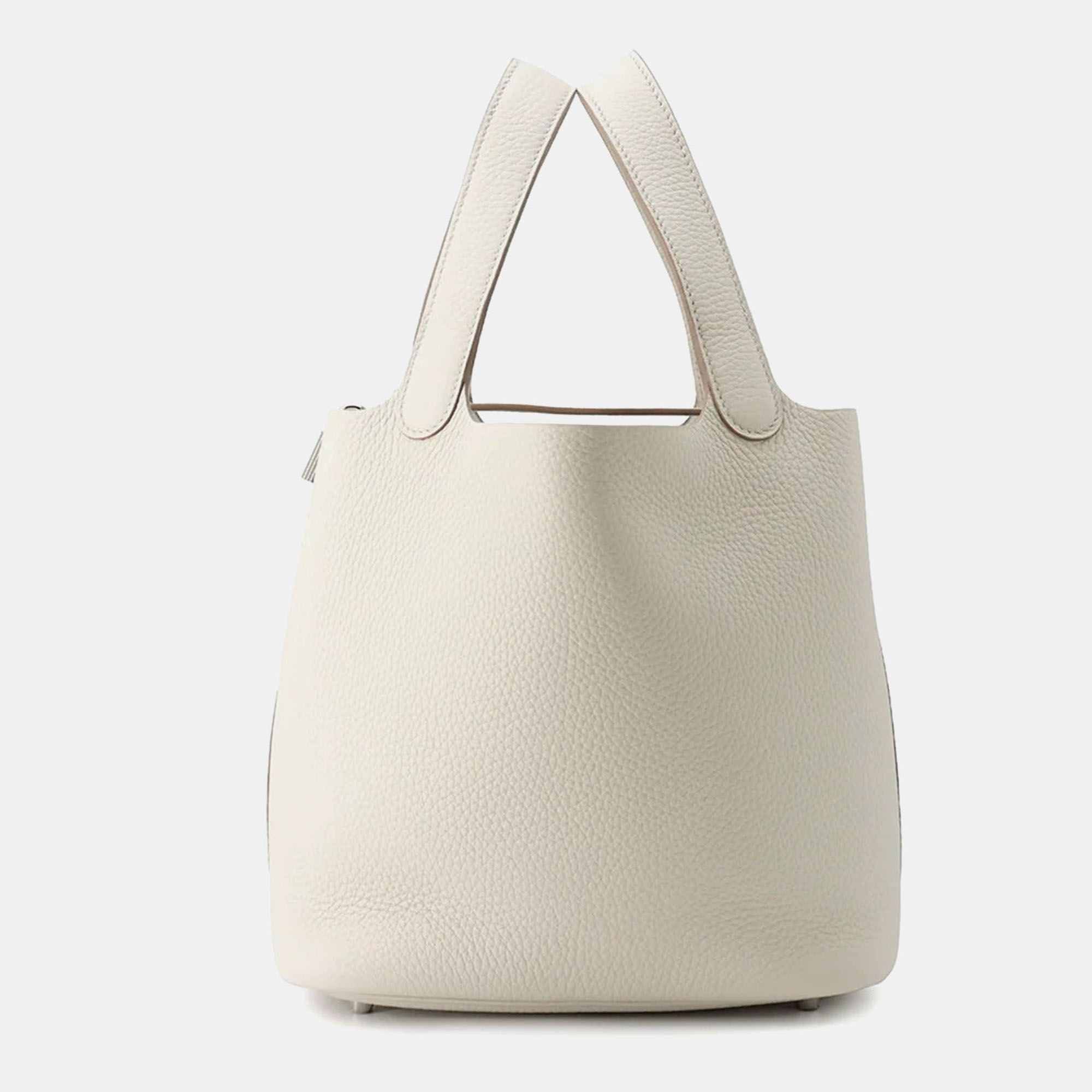 

Hermes Picotin Lock 22 Beton Taurillon Clemence Leather Shoulder Bag, Grey