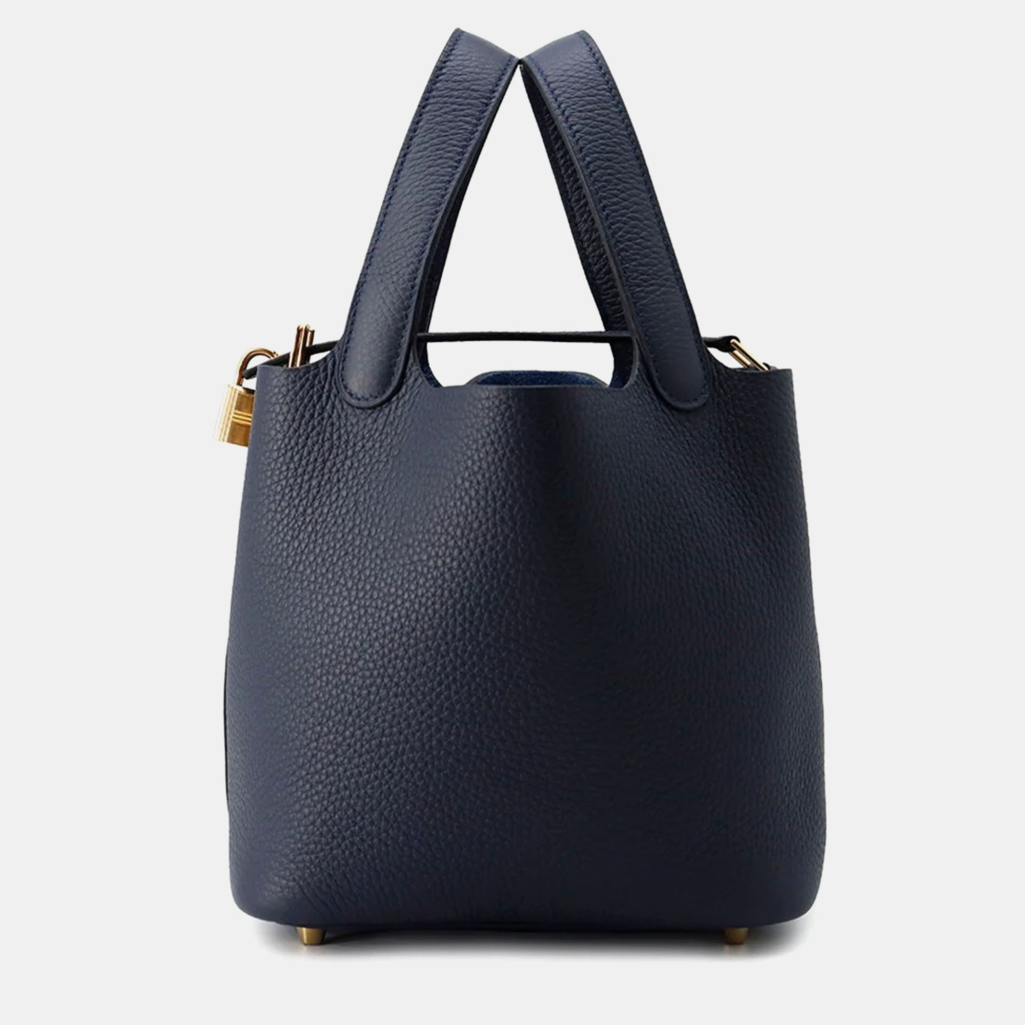 

Hermes Picotin Lock 18 Blue Nuit Taurillon Clemence Leather Bag