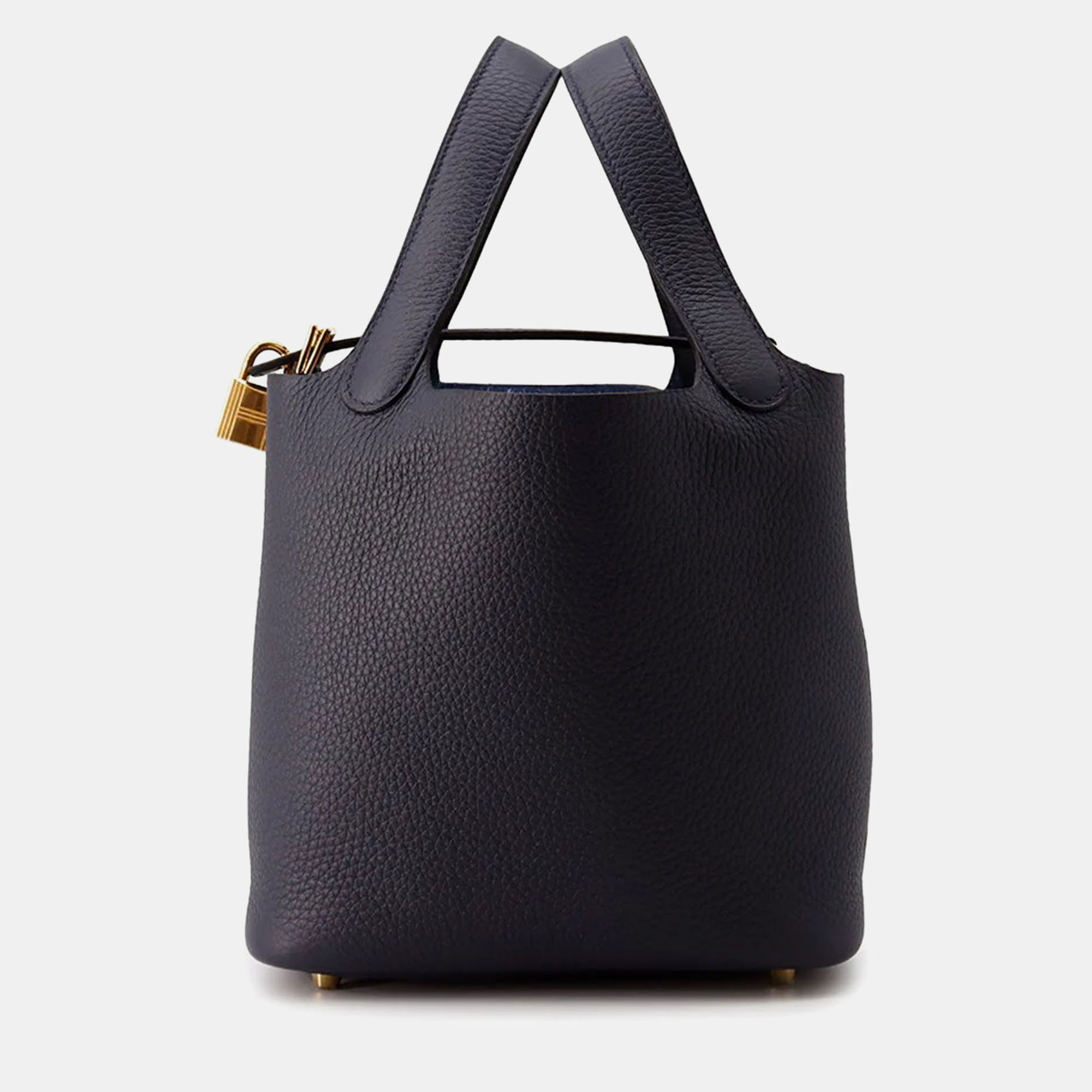 

Hermes Picotin Lock 18 Blue Nuit Taurillon Clemence Handbag