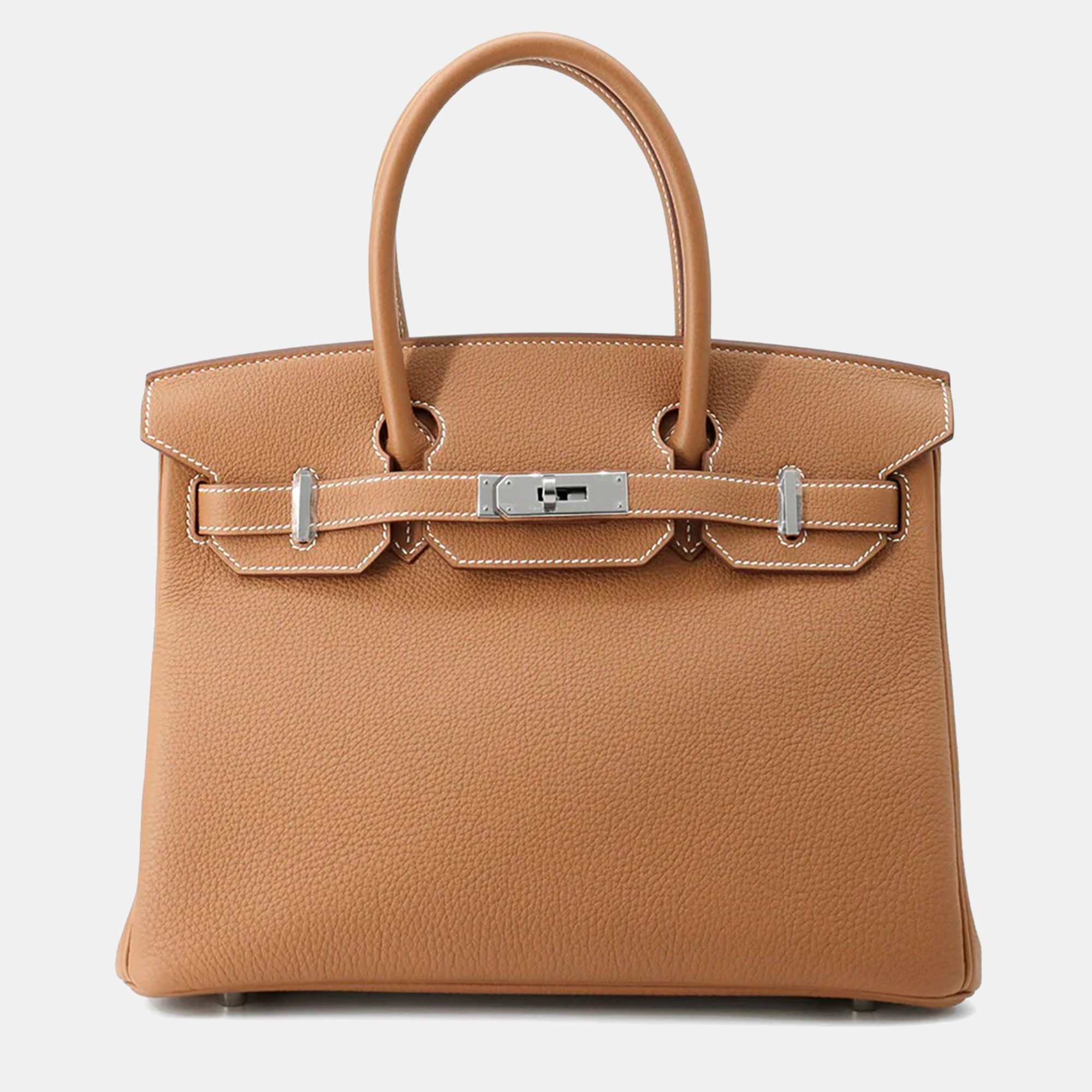 

Hermes Birkin 30 Gold Togo Leather Tote Bag