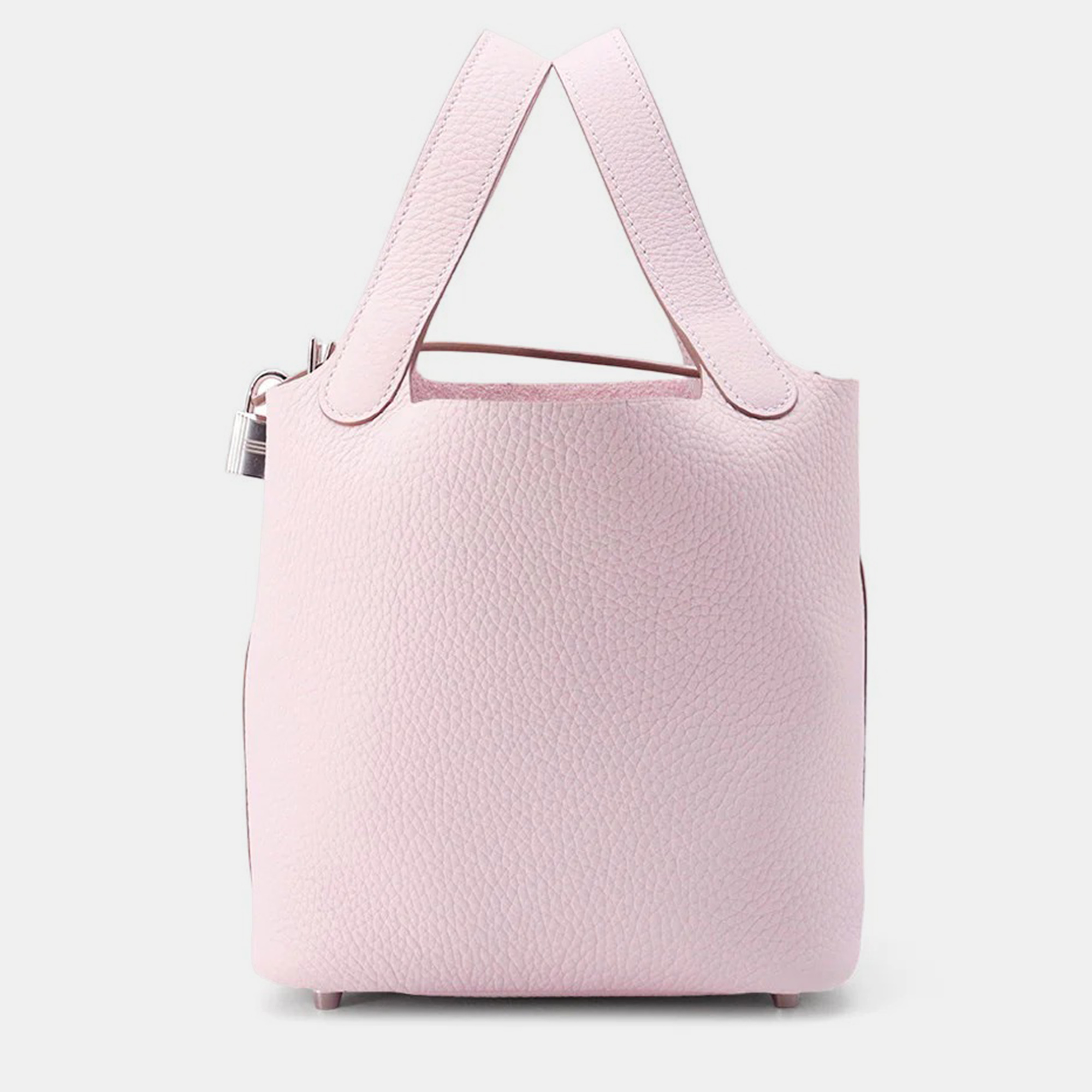 

Hermes Picotin Lock Mauve Pail Taurillon Clemence PM Bag, Pink
