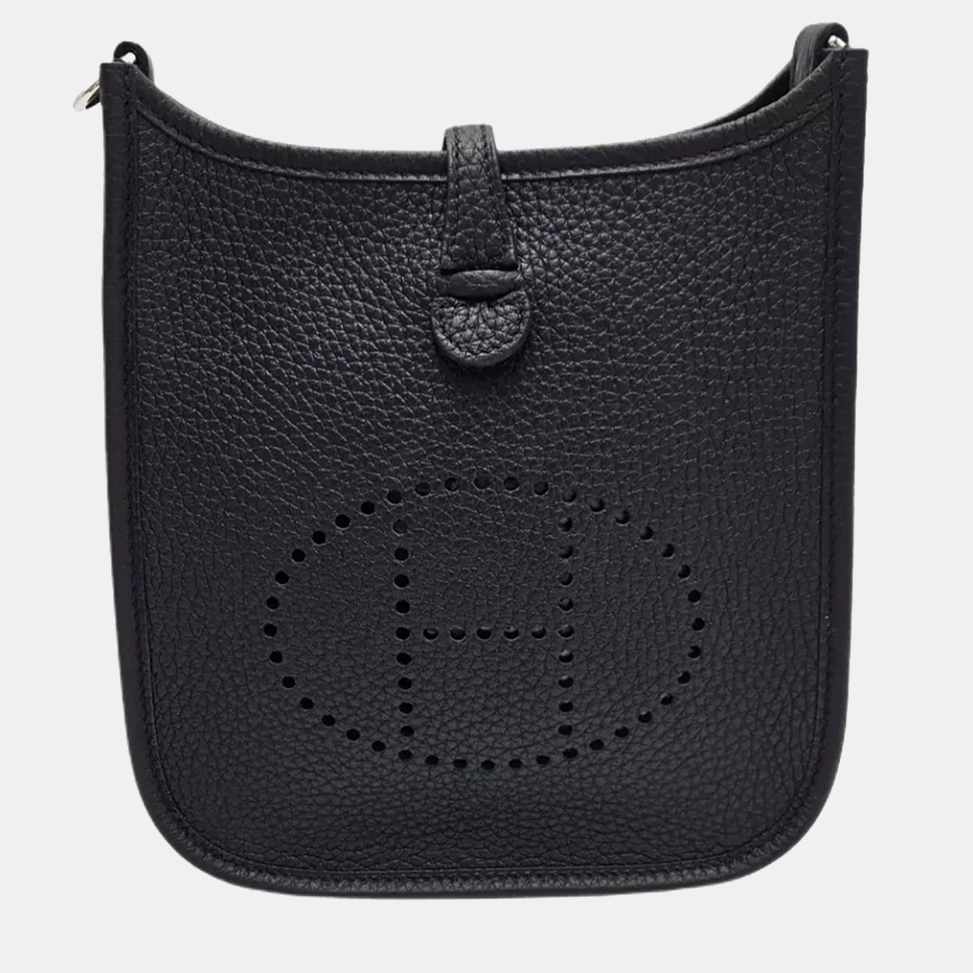 

Hermes Evelyne Black Taurillon Clemence Leather Crossbody Bag TPM