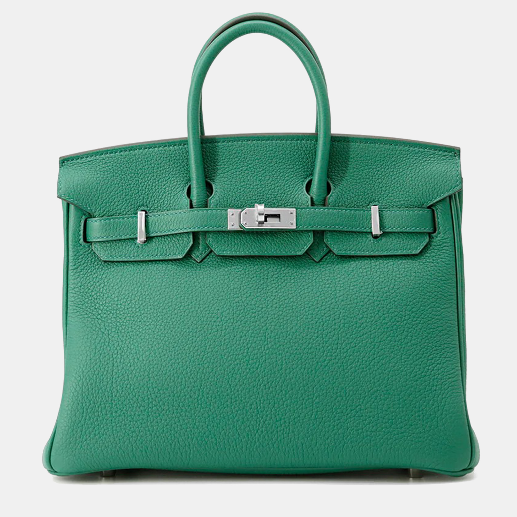 

Hermes Birkin 25 Vert Vertigo Togo Leather Tote Bag, Green
