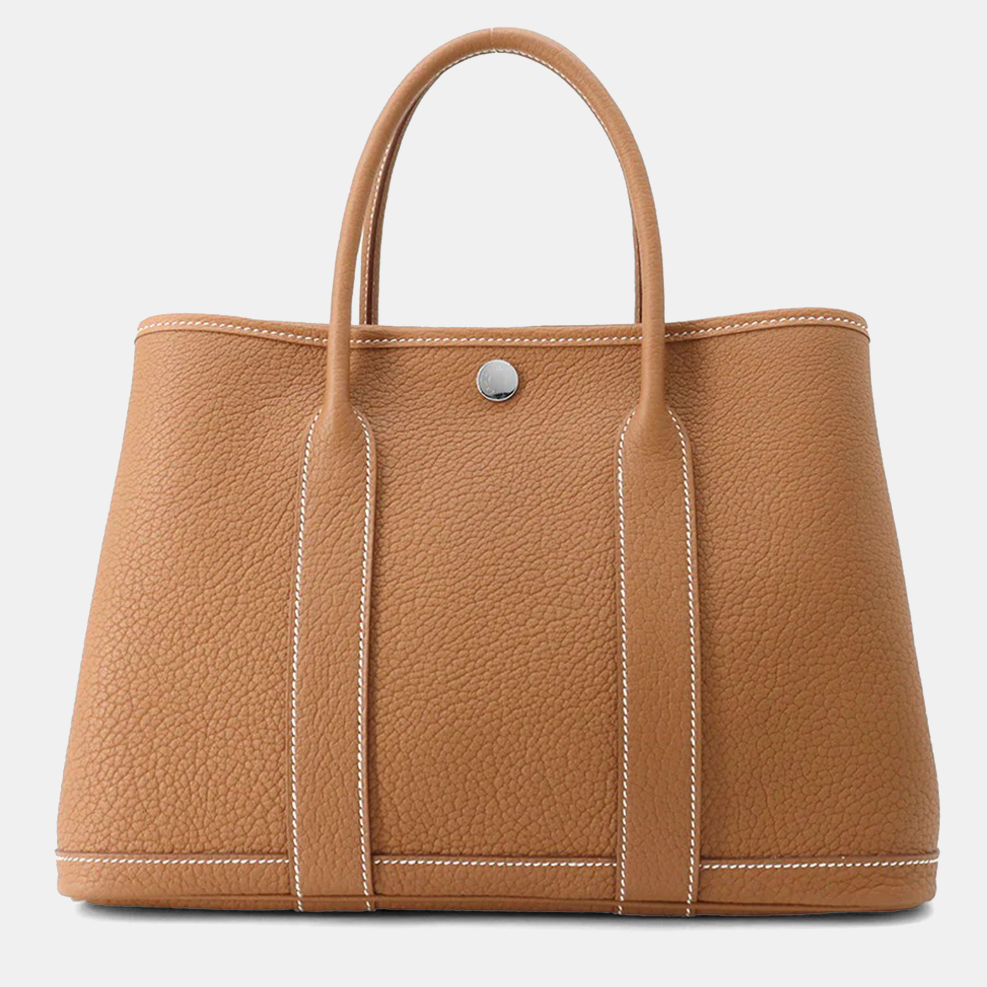 

Hermes Garden Party TPM Gold Negonda Leather Tote Bag
