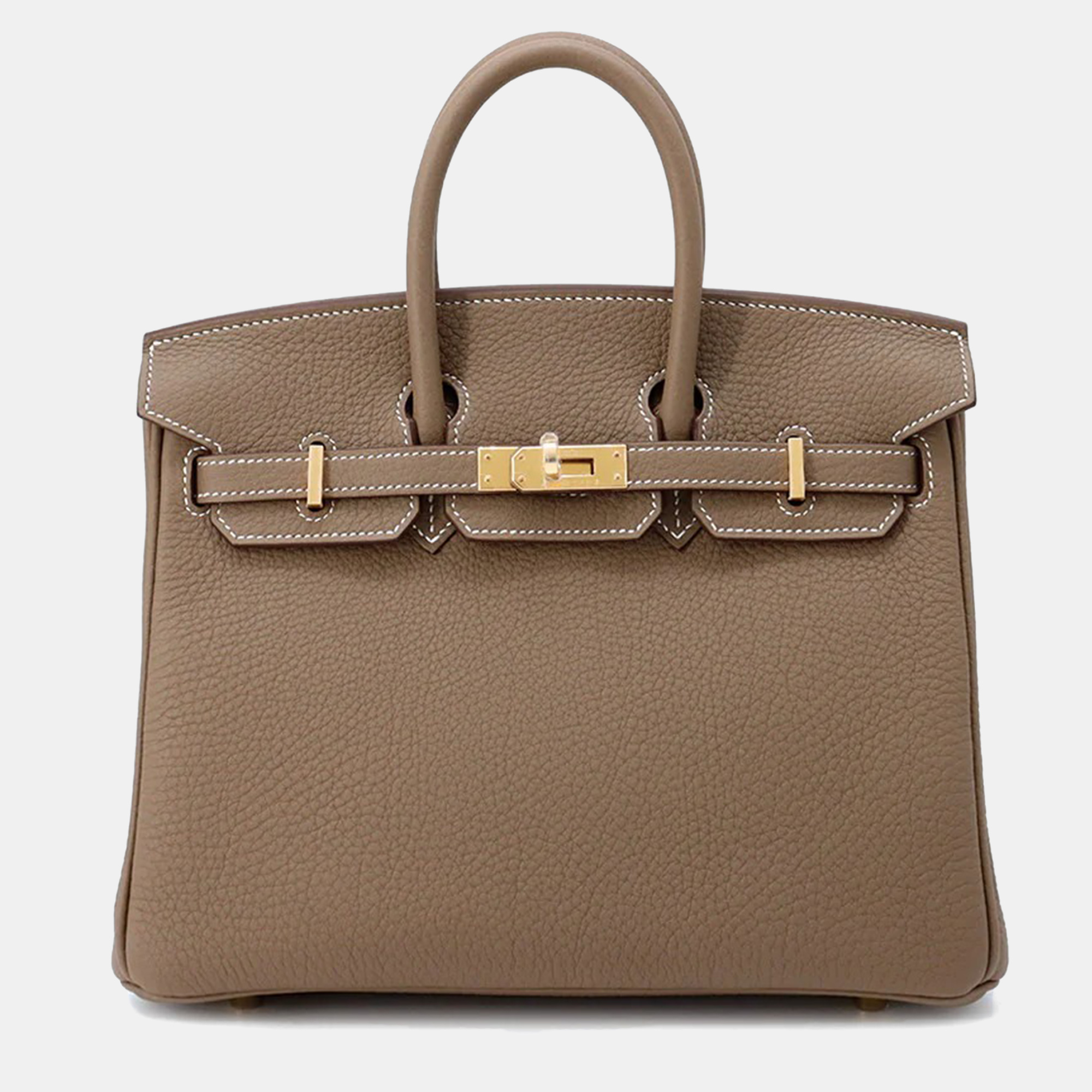 

Hermes Birkin 25 Etoupe Togo Leather Tote Bag, Brown
