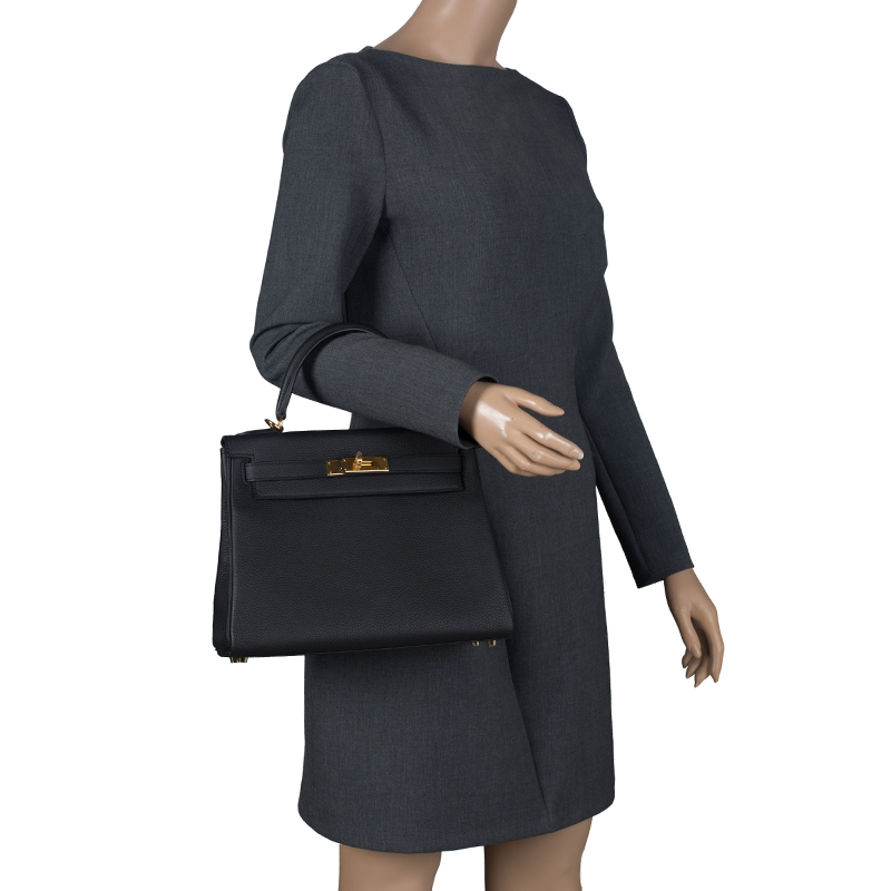 hermes kelly 28 retourne black