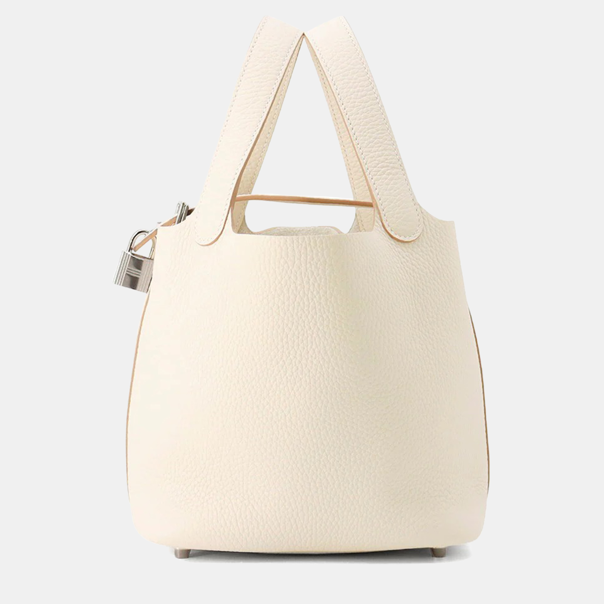 

Hermes Picotin Lock 18 Craie Taurillon Clemence Bag, Cream