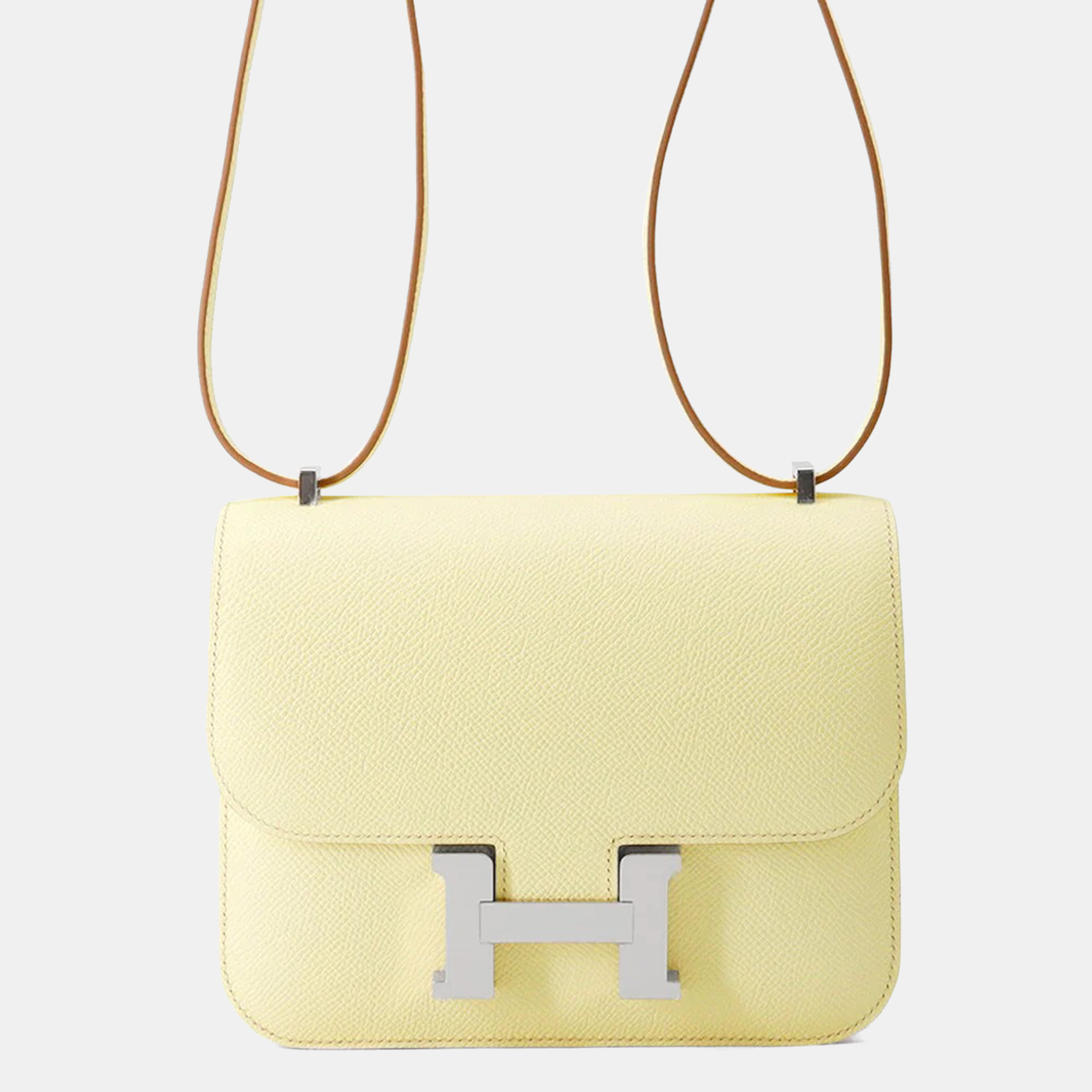 

HERMES Constance 3 Miroir Jaune Milton Epsom Size Mini, Beige