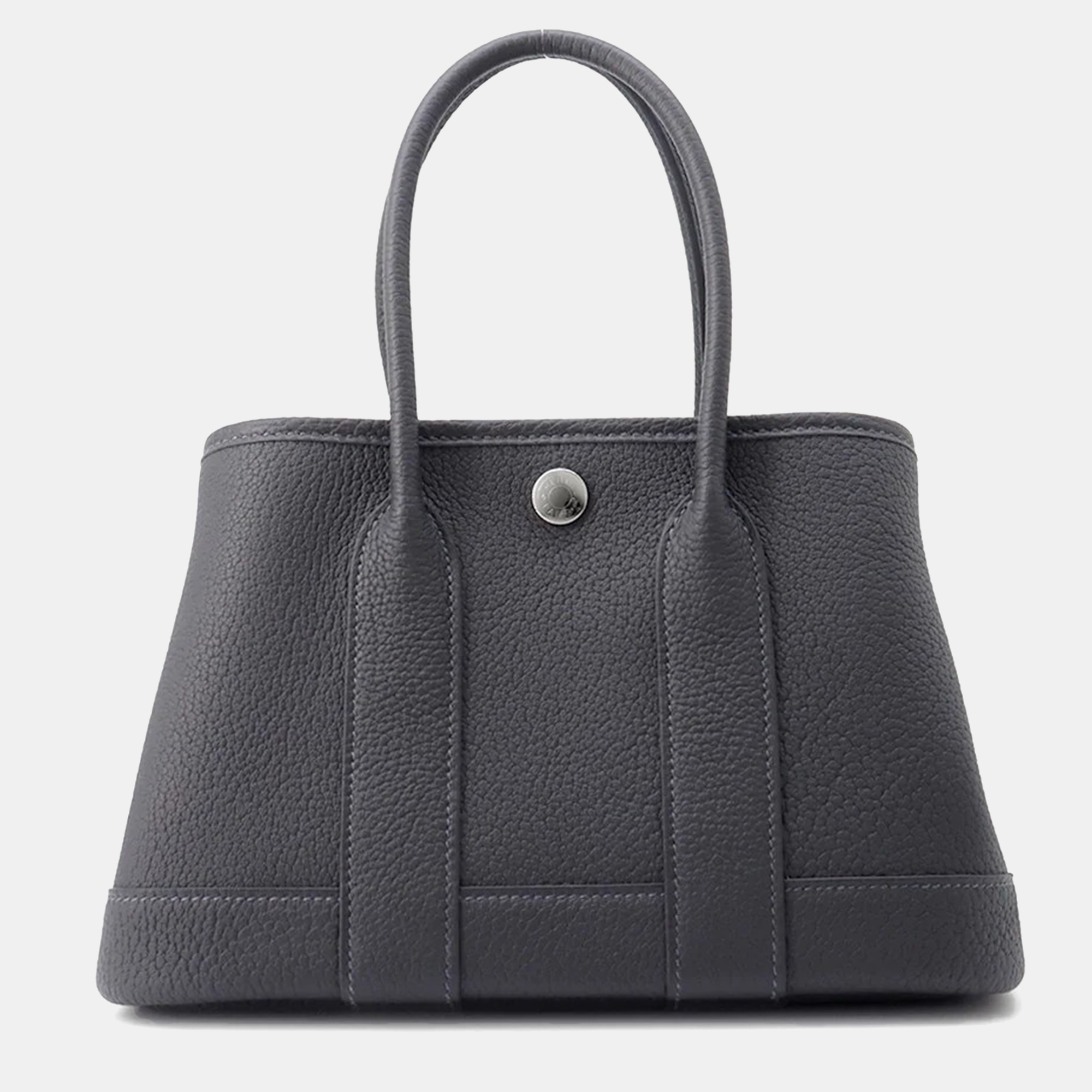 

HERMES Neo Garden Ardoise Negonda Leather Size, Black