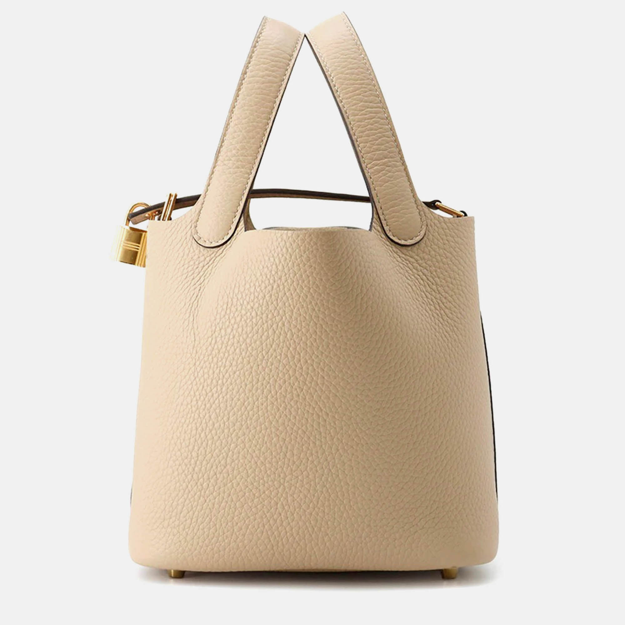 

Hermes Picotin Lock Trench Taurillon Clemence Bag, Beige