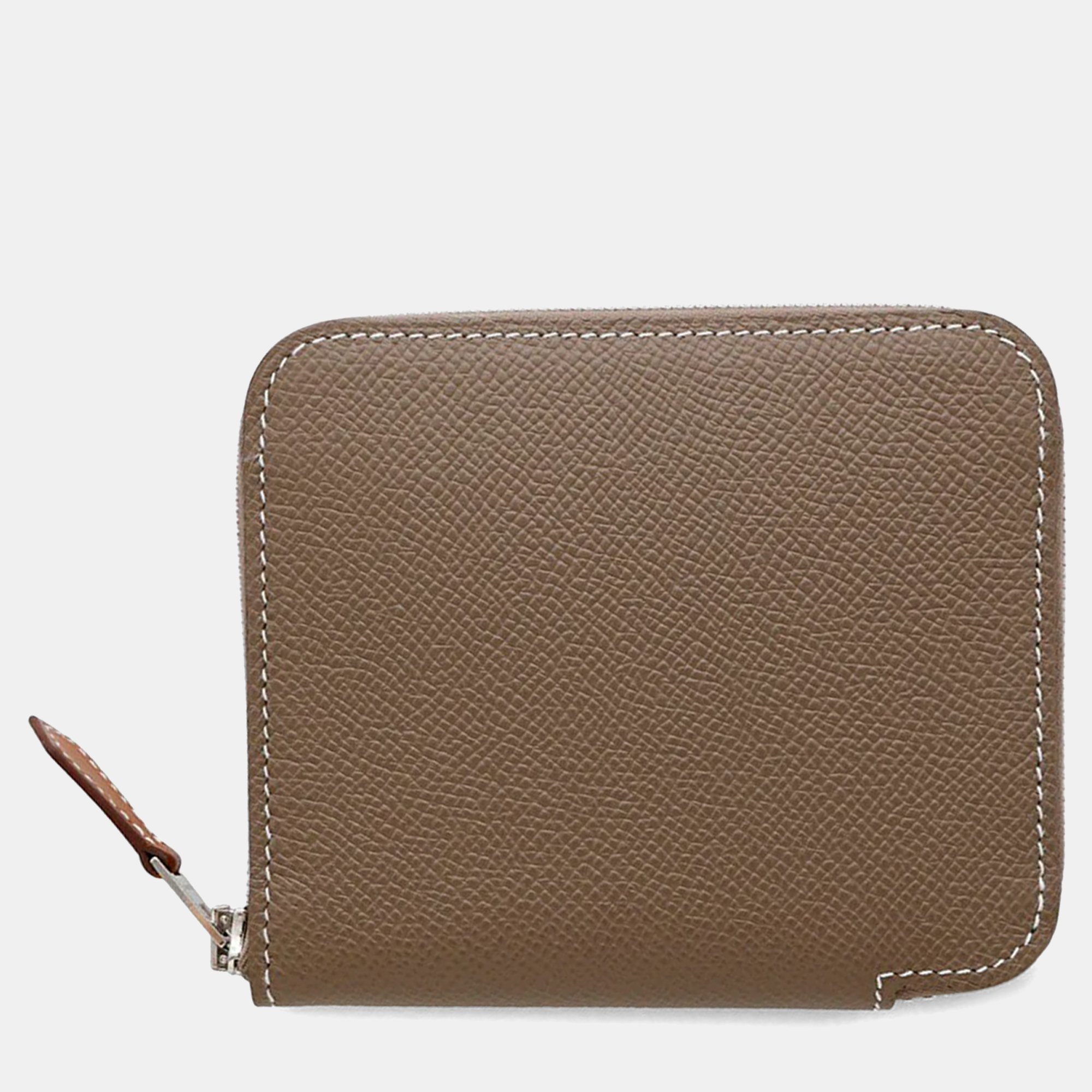 

Hermes Azap Compact Silk In Etoupe Epsom Wallet, Brown