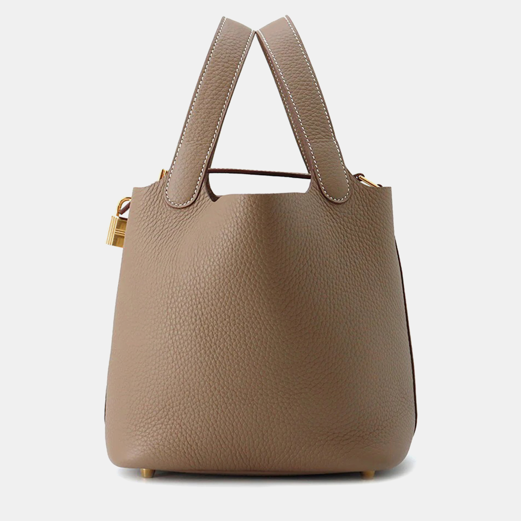 

Hermes Picotin Lock Etoupe Taurillon Clemence PM, Brown
