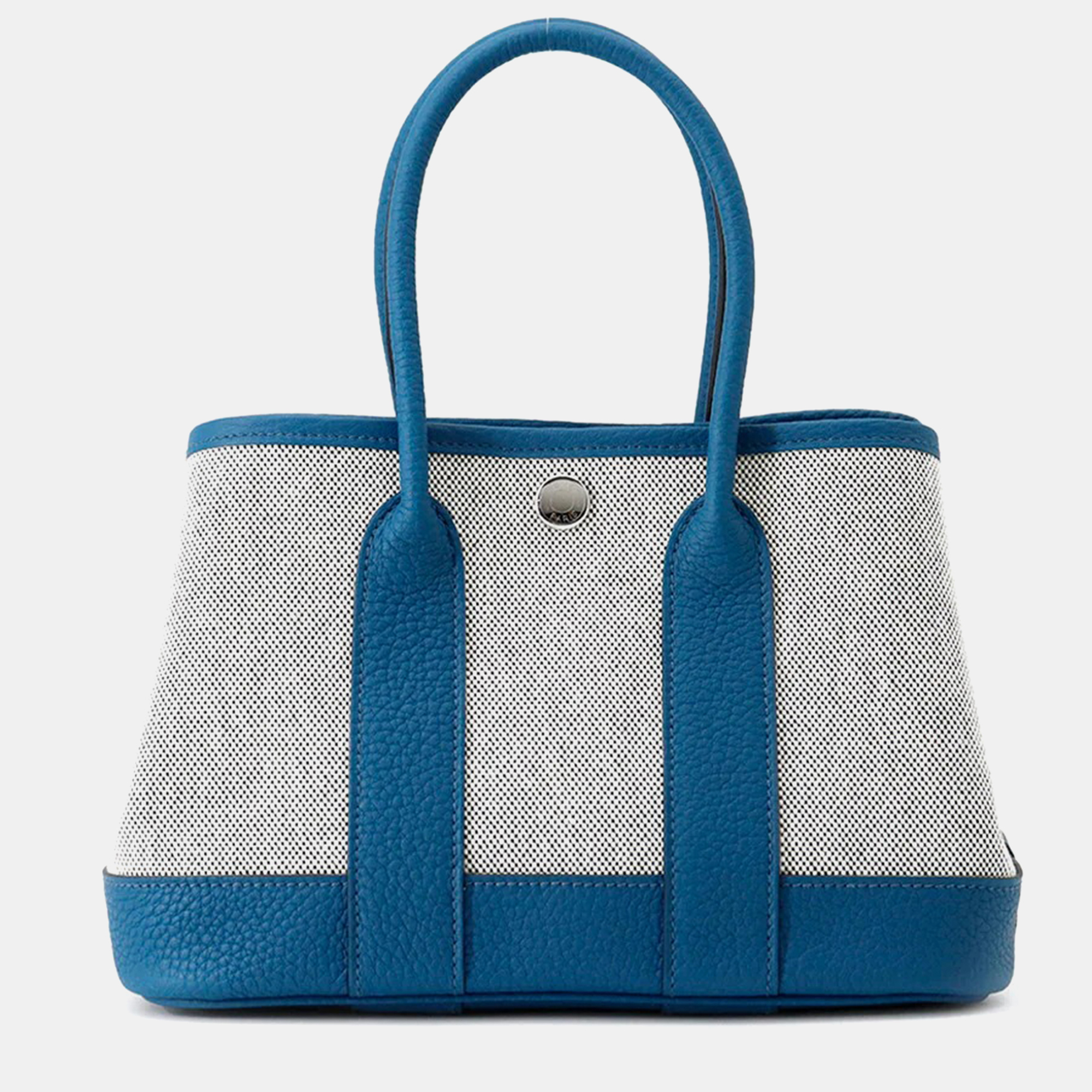 

Hermes Neo Garden 23 Blue Outremer/Ecru Toile H Viking Negonda Leather Shoulder Bag