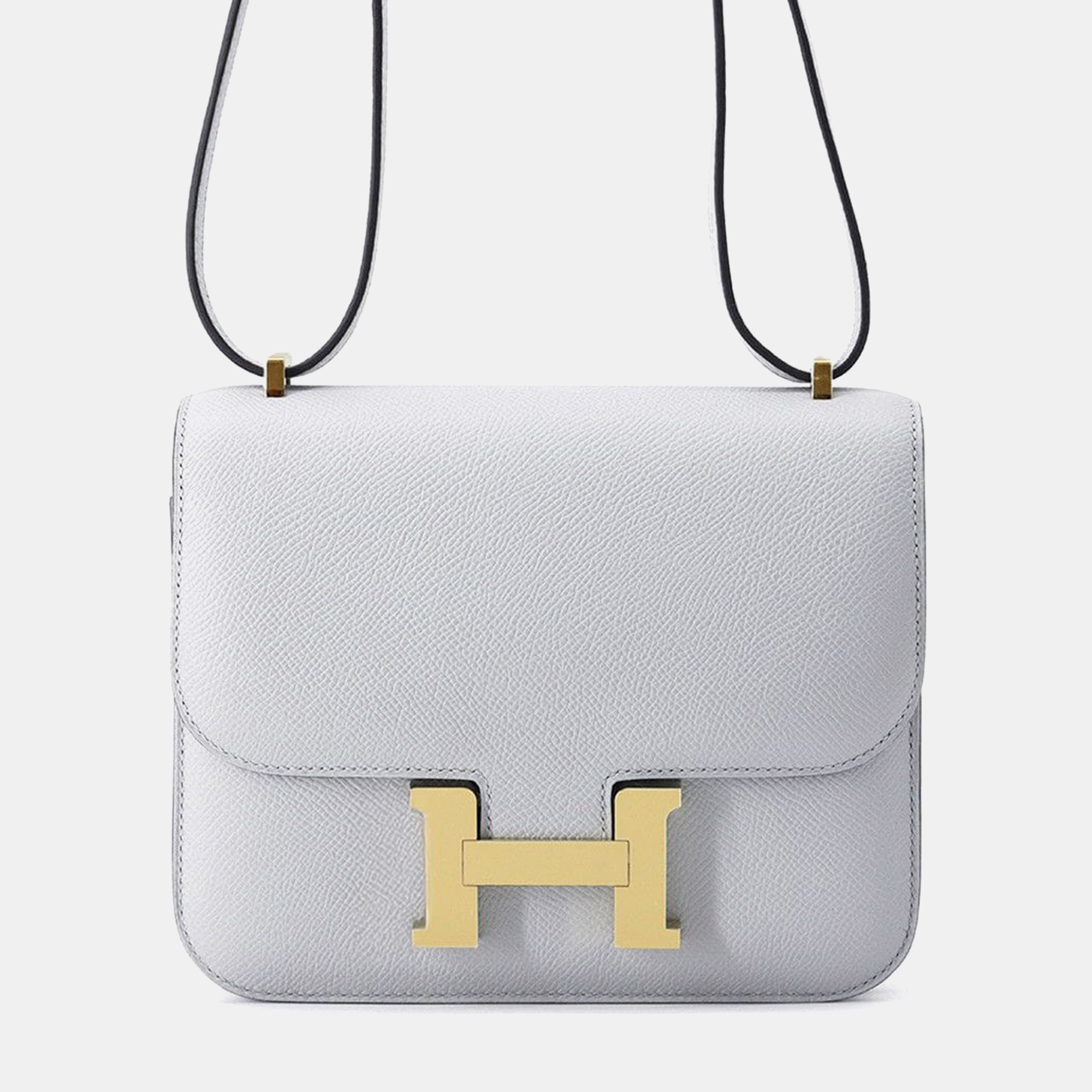 

Hermes Constance Mini Bleu Glacier Epsom Leather Shoulder Bag, Blue