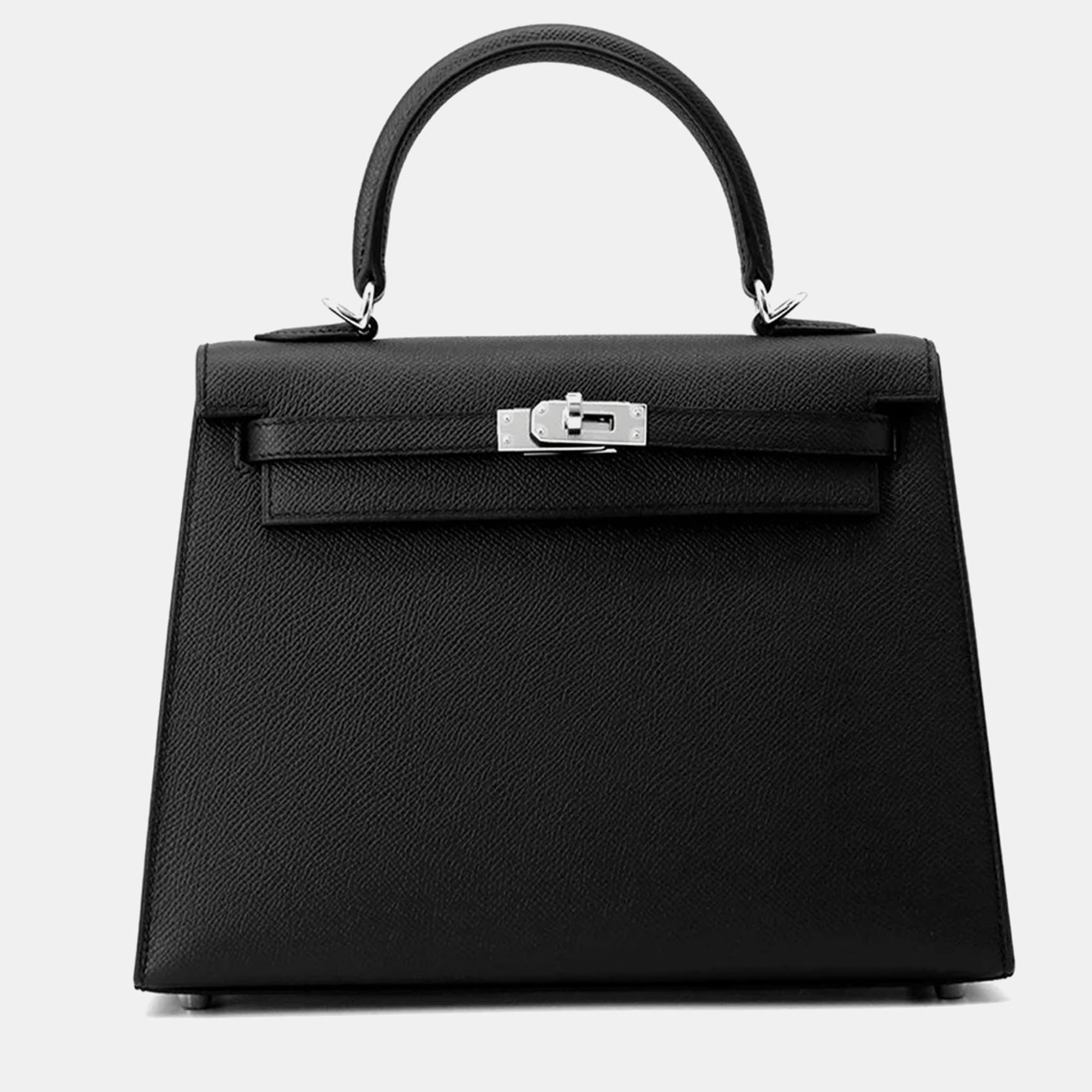 

Hermes Kelly Sellier Black Epsom Size