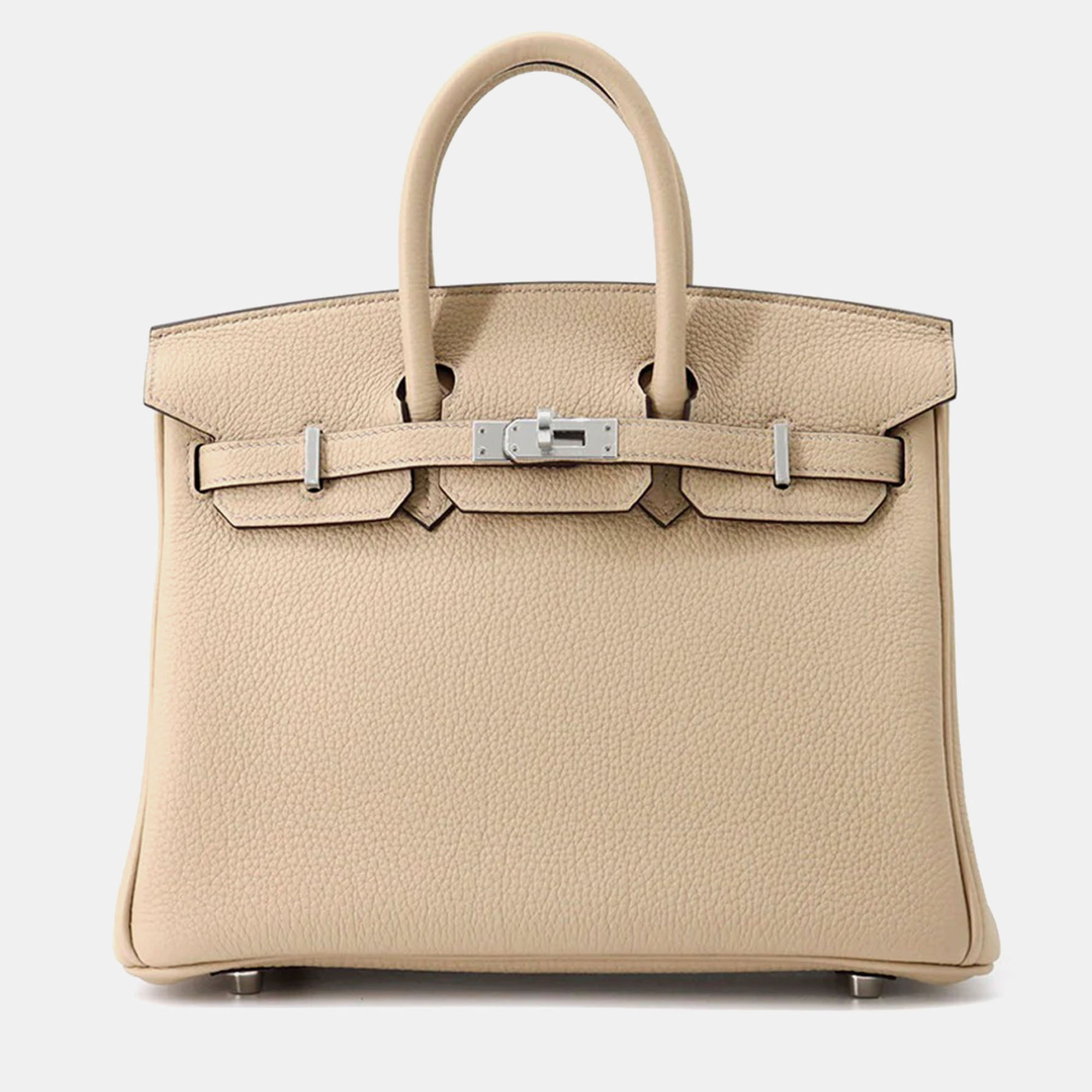 

Hermes Birkin 25 Trench Togo Leather Handbag, Beige