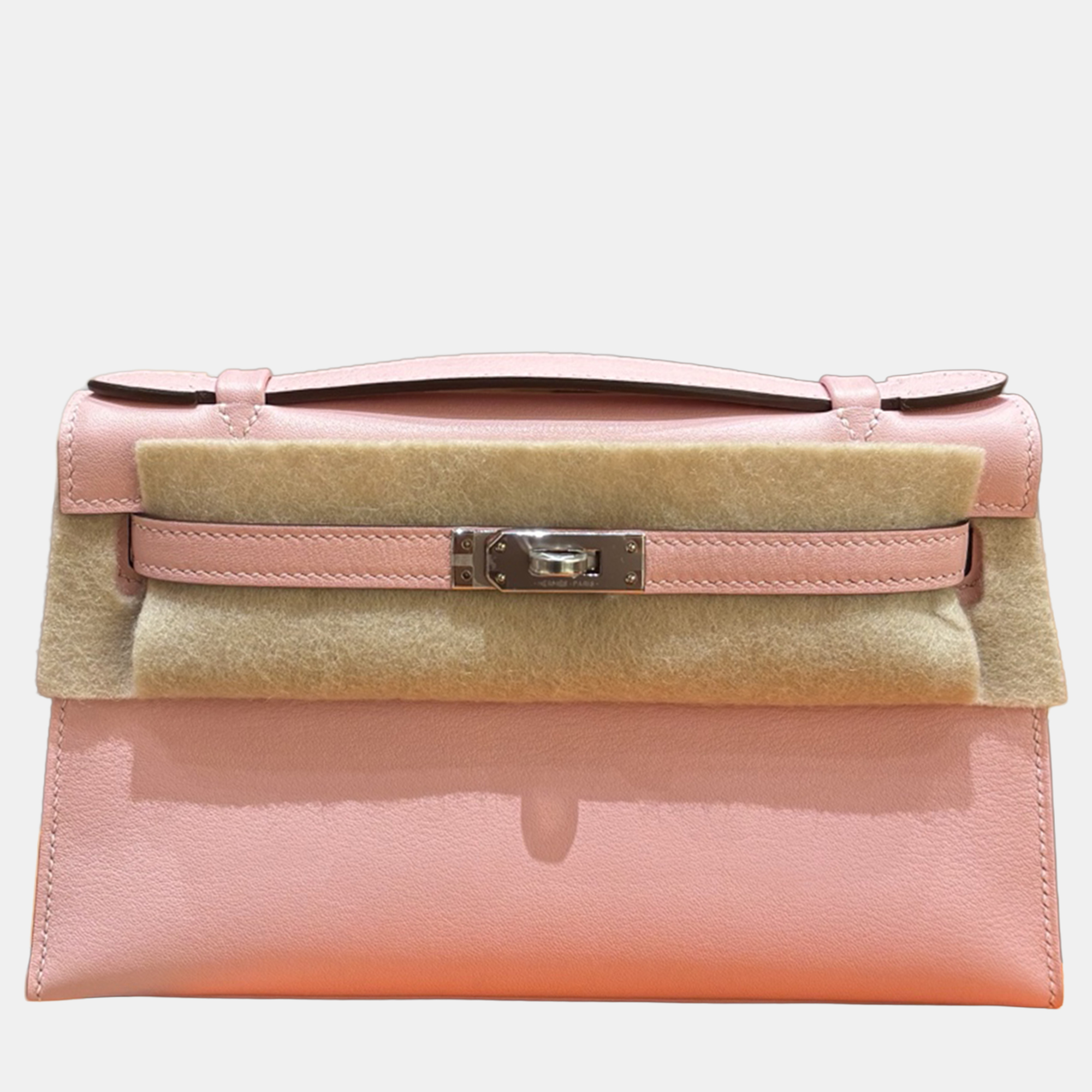 

Hermes Kelly Mini Sakura Pink Epsom Leather Shoulder Bag