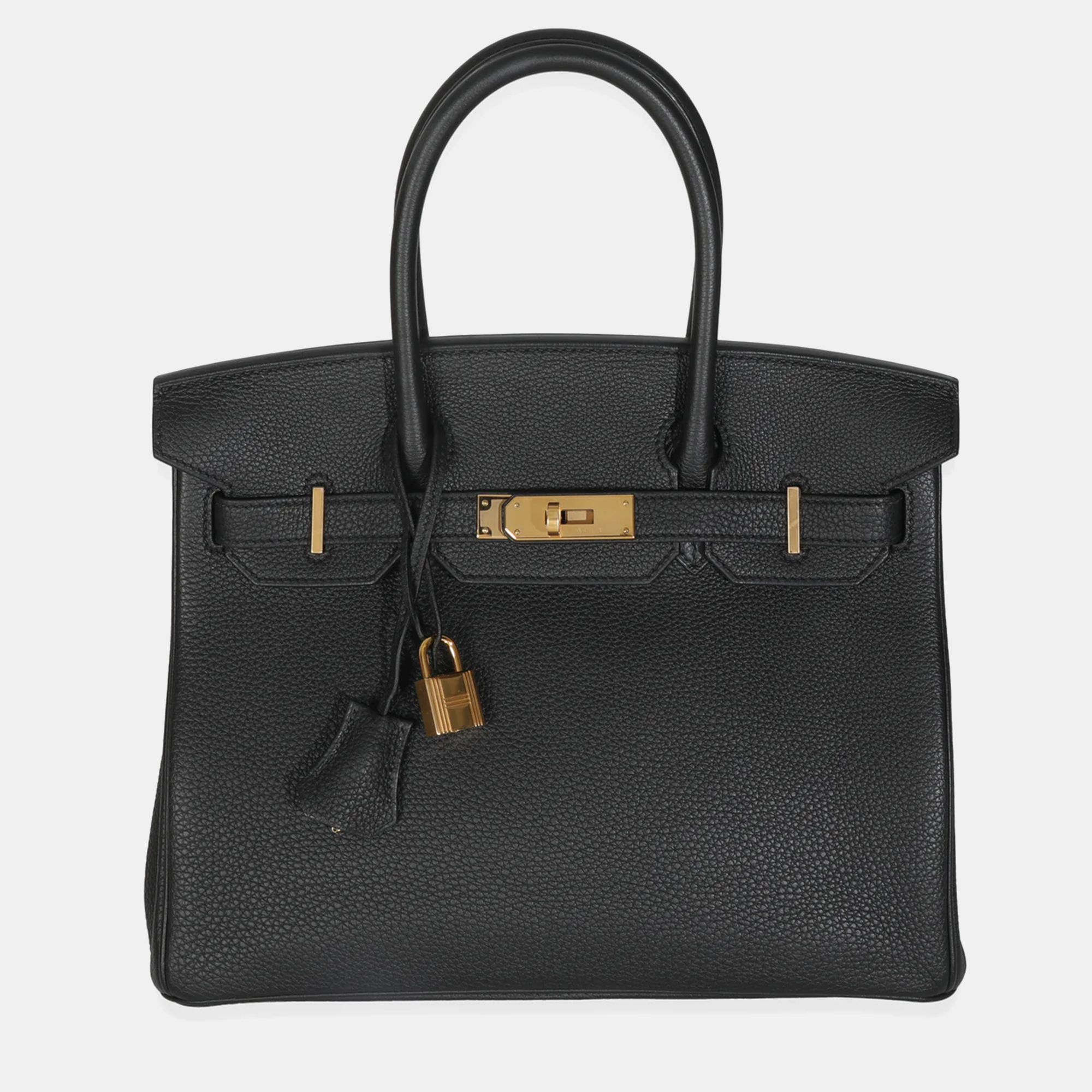 

Hermes Birkin 30 Black Togo Leather Bag