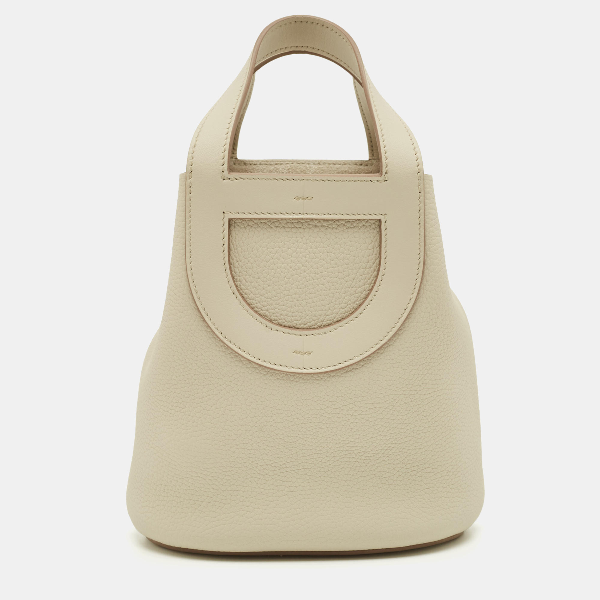 

Hermès Beton Taurillon Clemence and Swift Leather In The Loop 18 Bag, Grey