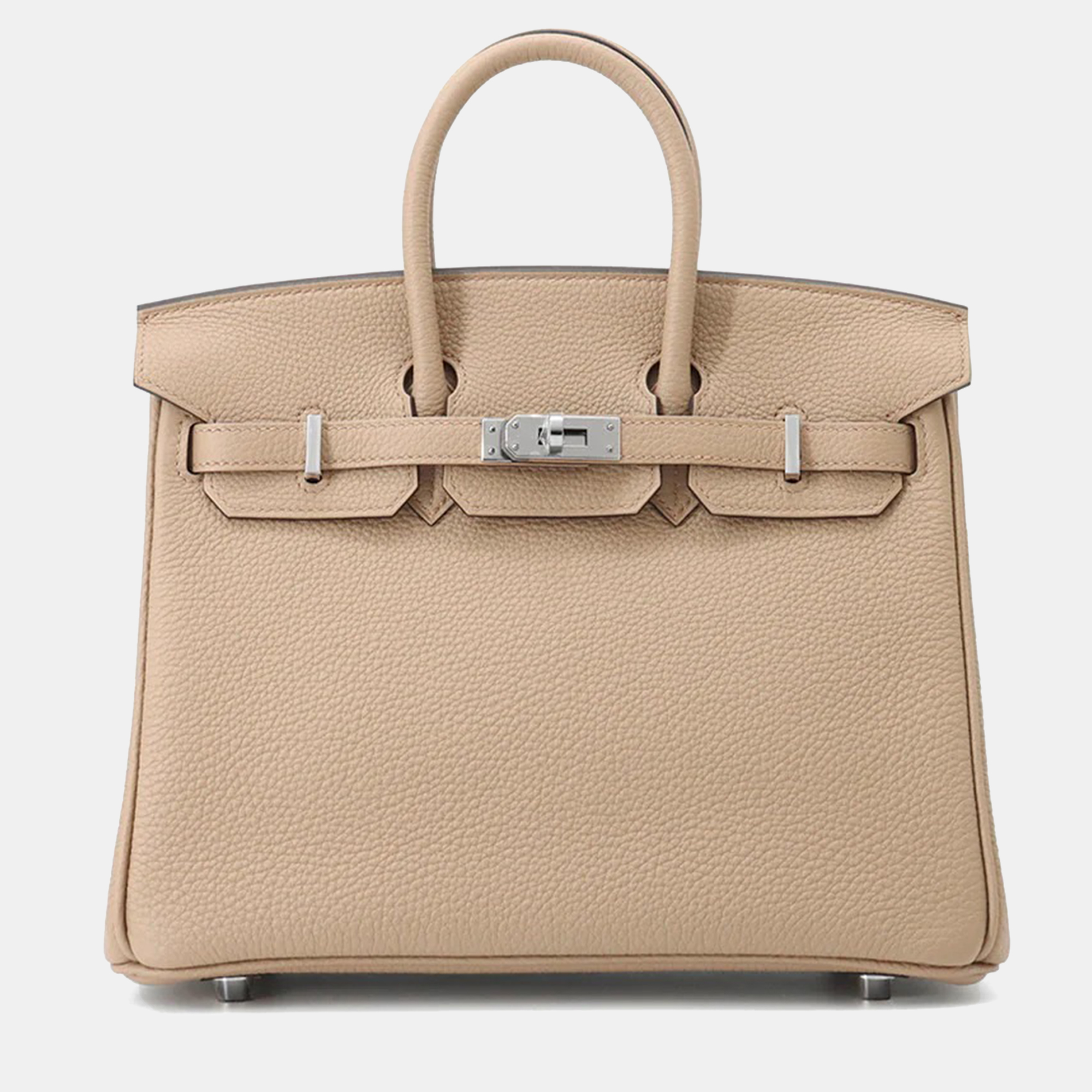 Pre-owned Hermes Birkin Beige Marfa Togo Leather Tote 25 In Sand