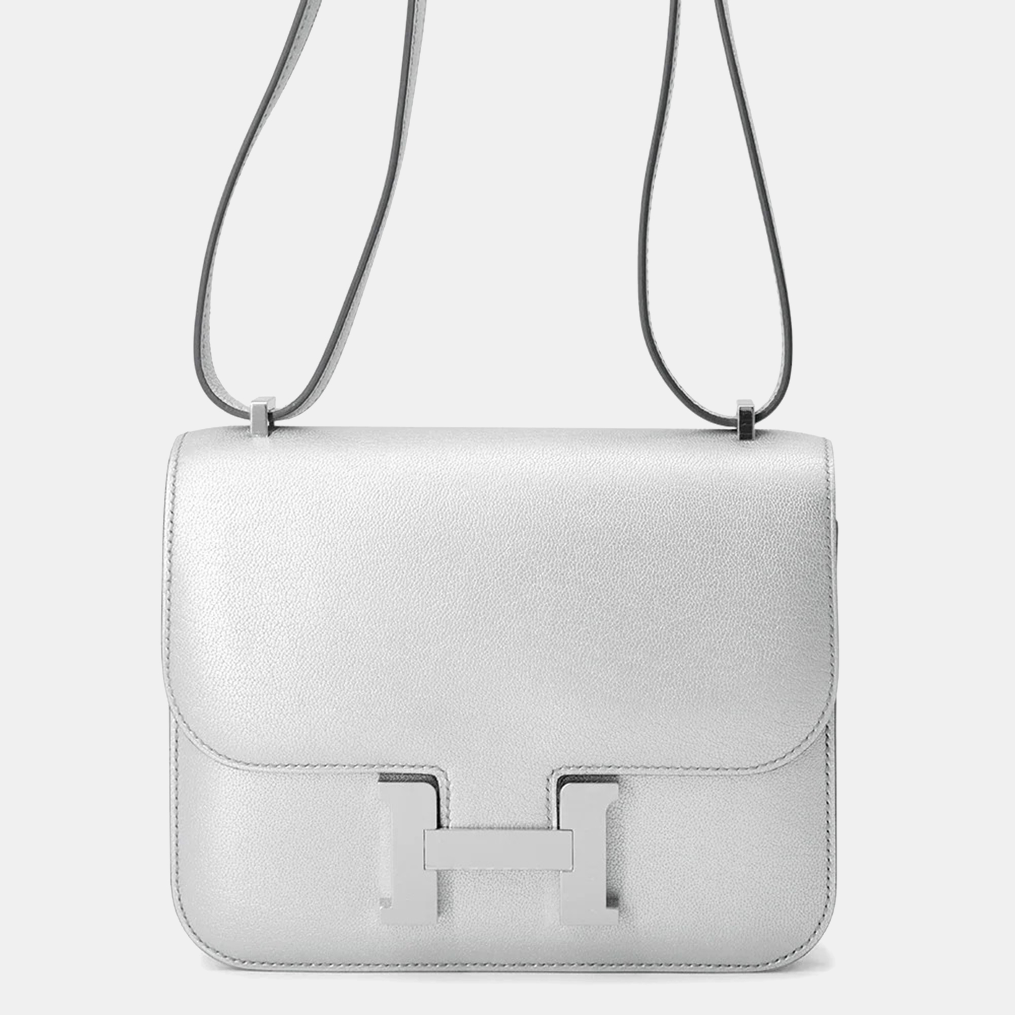 

Hermes Constance3 Miroir Argent Chevre Shamqila Mini, Silver
