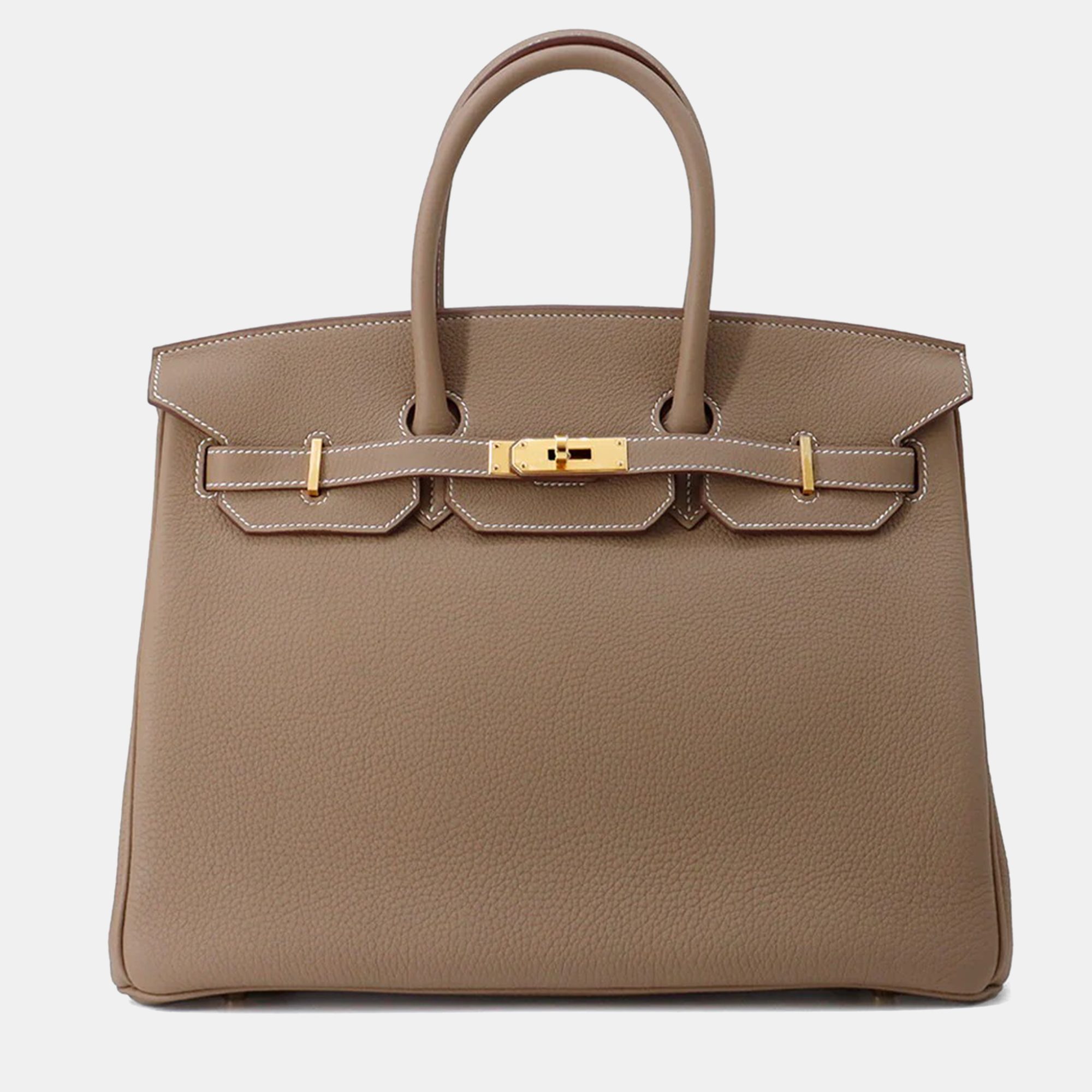 

Hermes Birkin 35 Etoupe Togo Leather Bag, Brown