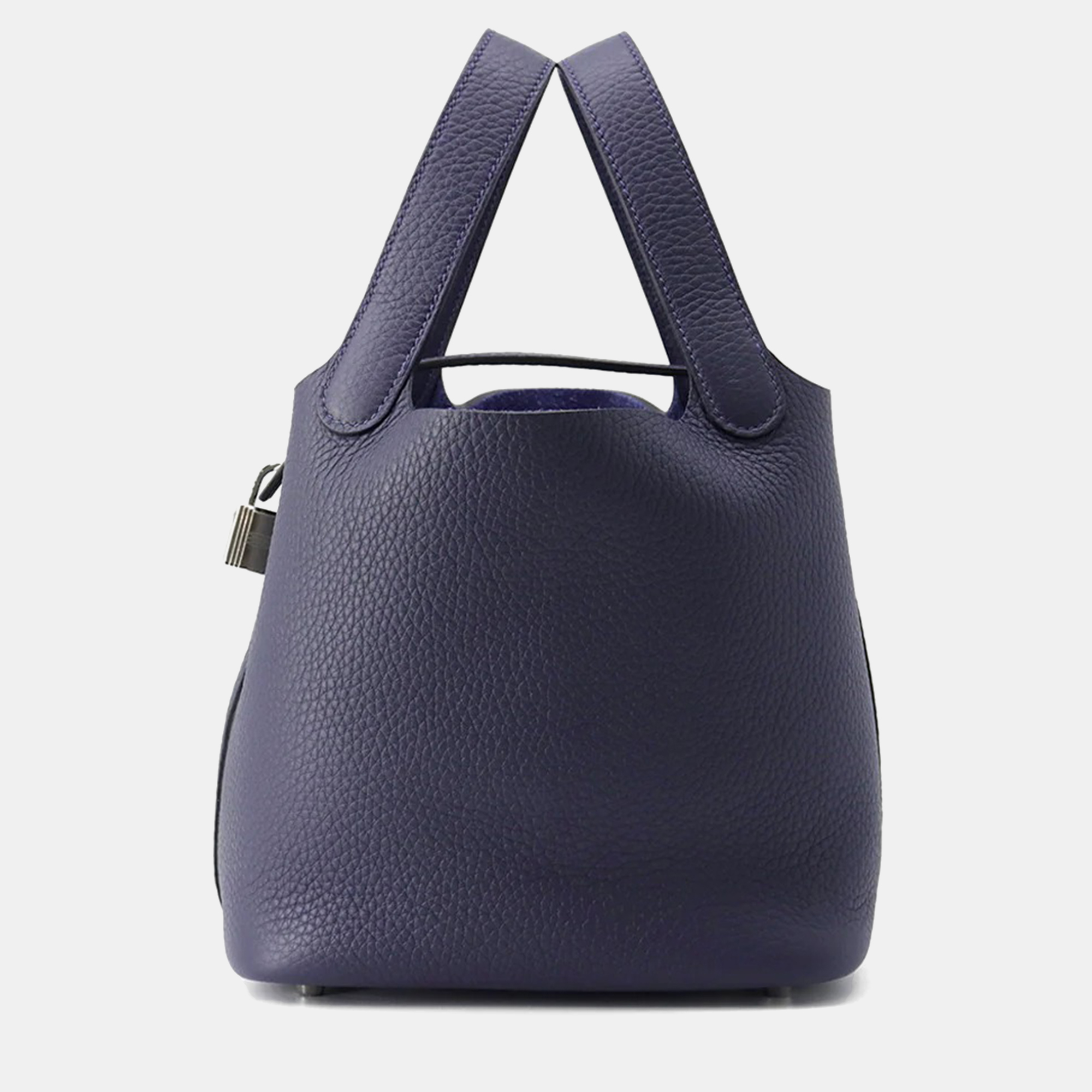 

Hermes Picotin Loc 18 k Blue Nuit Taurillon Clemence Bag