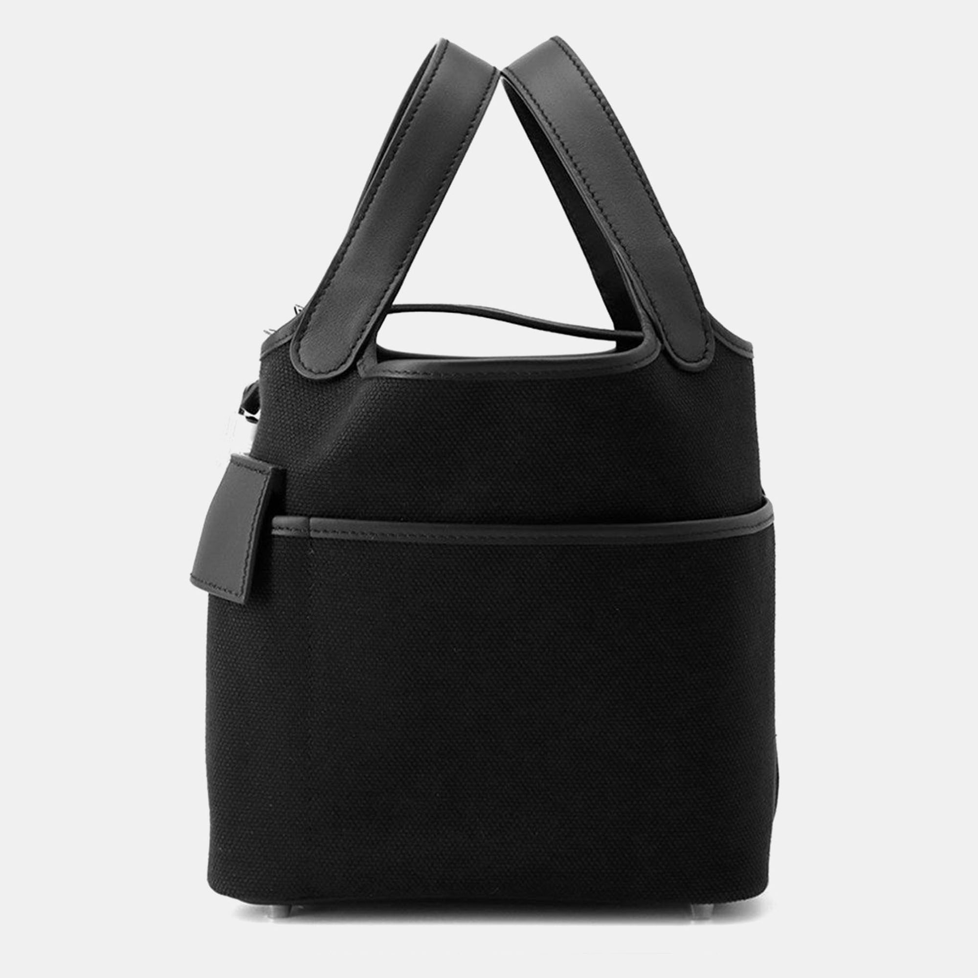 

Hermes Picotin Lock Cargo Black Towar Goeran Swift Leather 18