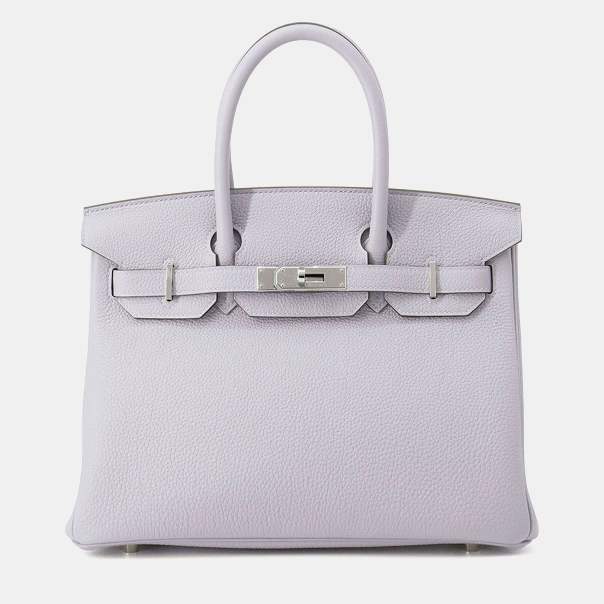 HERMES Pre-owned Birkin Size 30 Green Pantan Togo Leather Bag