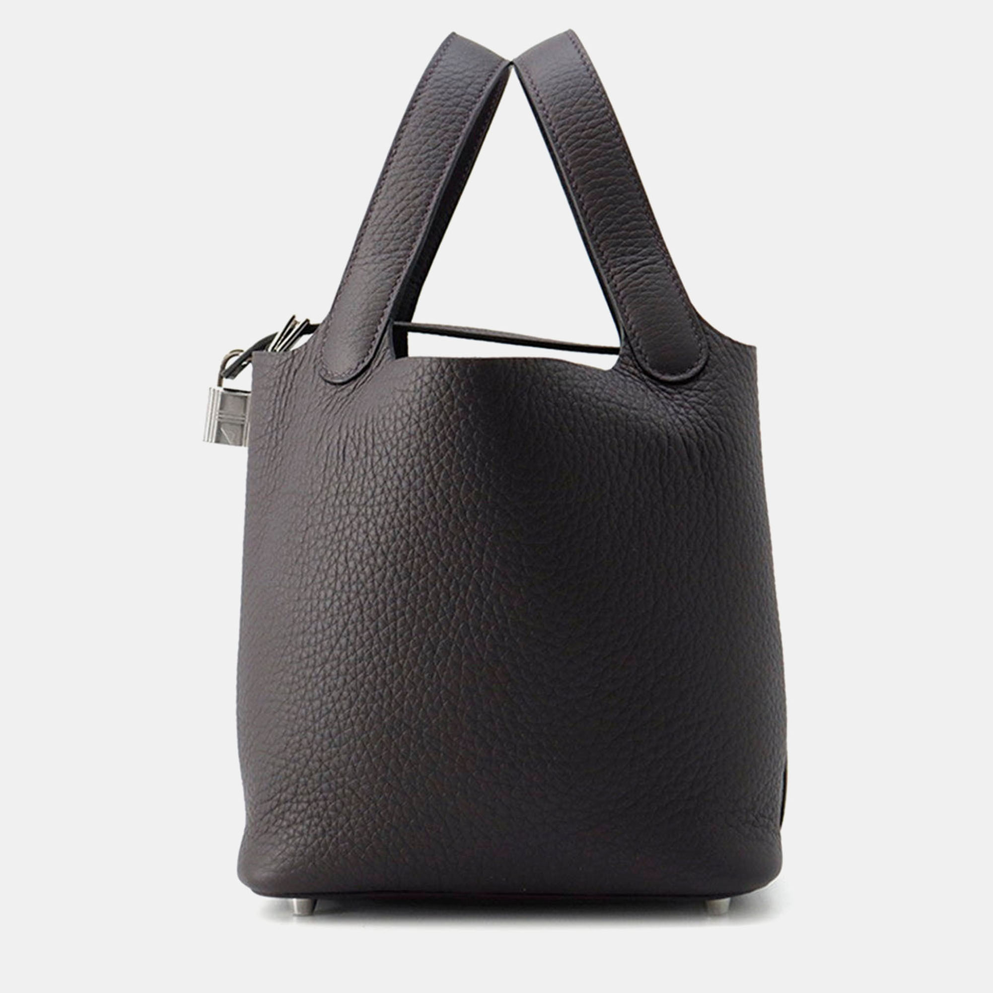 

Hermes Picotin Lock 18 Pull Noir Taurillon Clemence Bag, Black