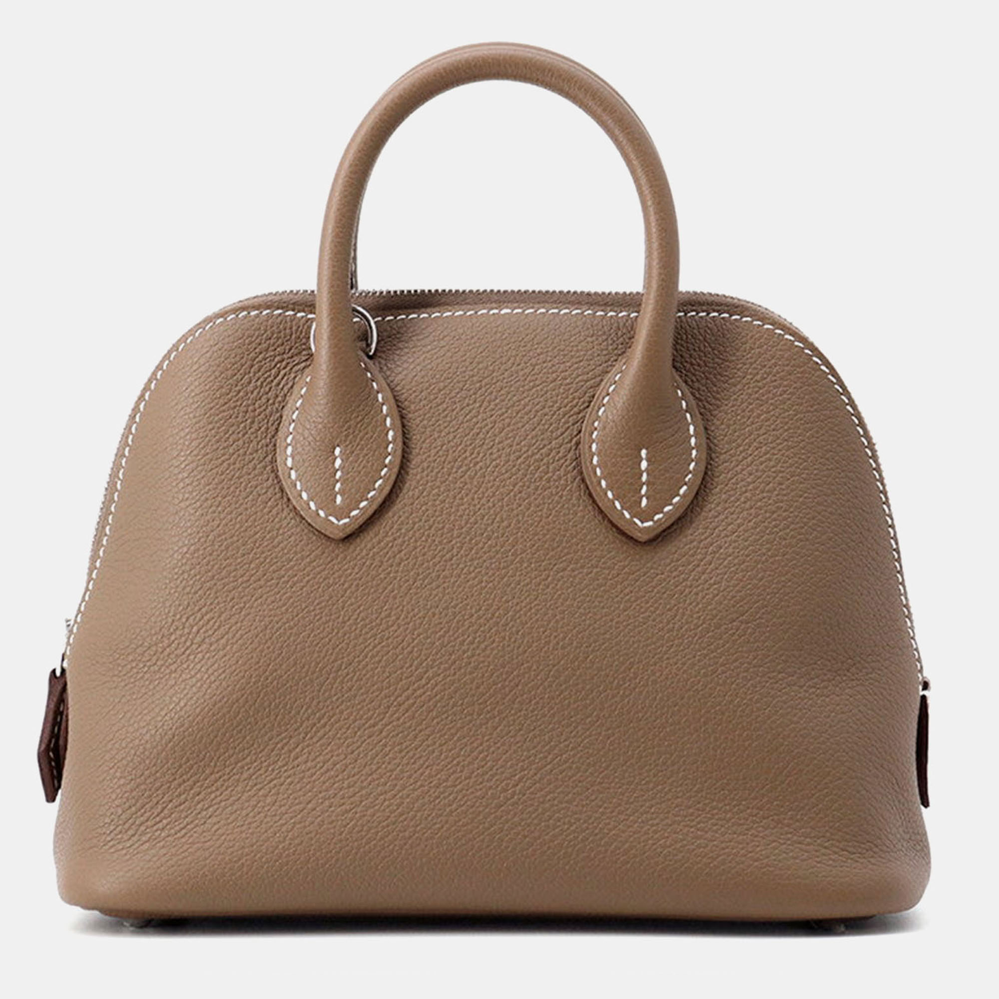

Hermes Bolide 1923 Etoupe Evercolor Mini, Brown