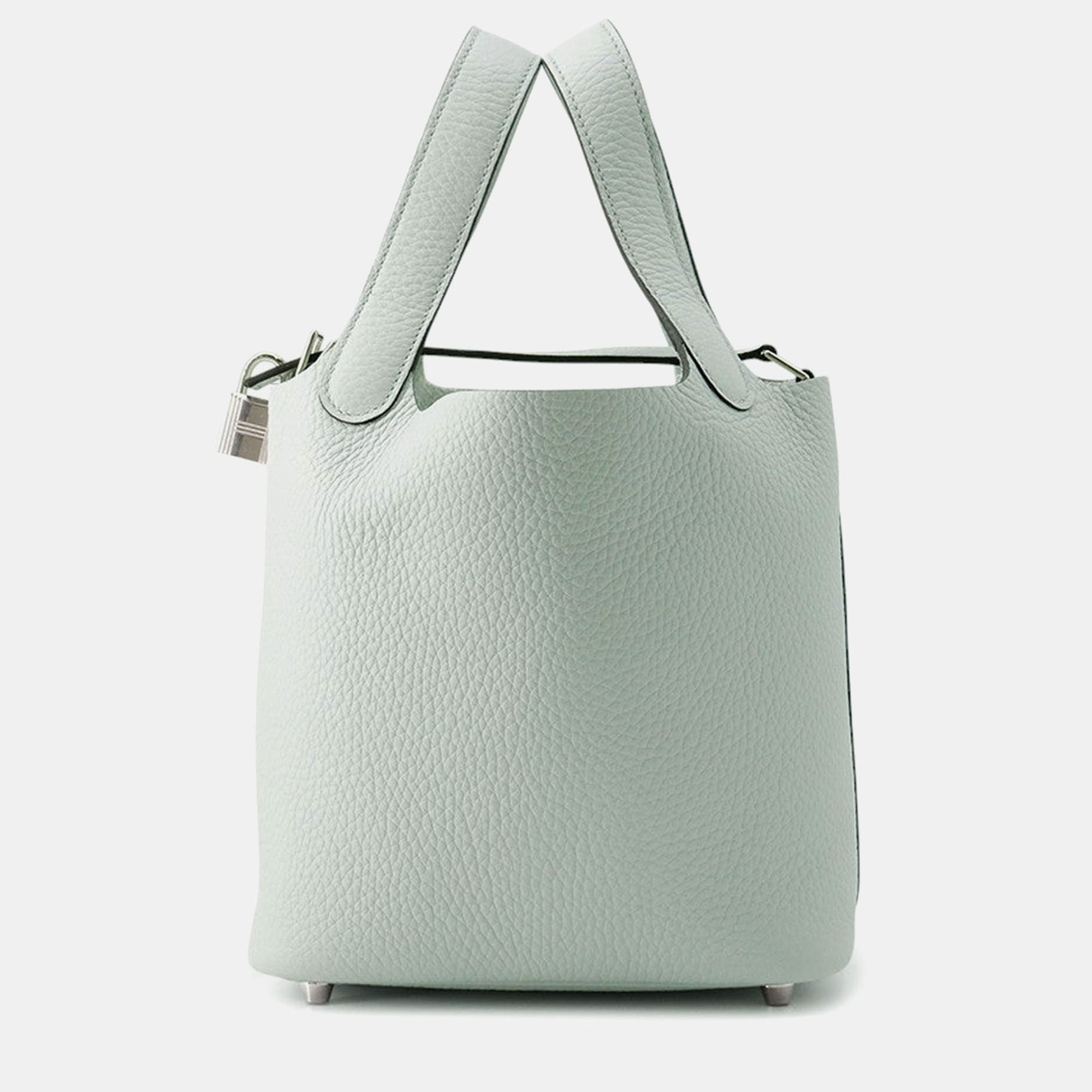 

Hermes Picotin Lock Blue Pale Taurillon Clemence PM