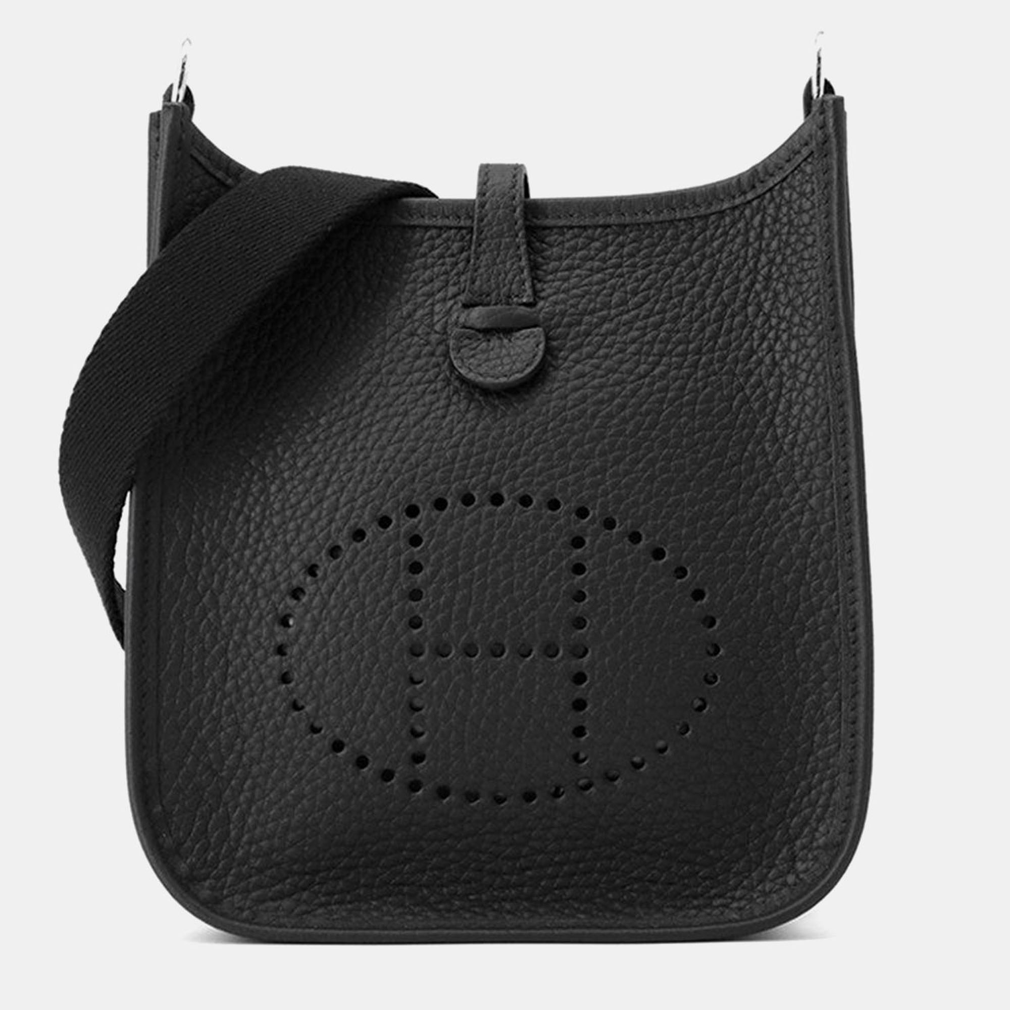 

Hermes Evelyne Long Black Taurillon Clemence TPM