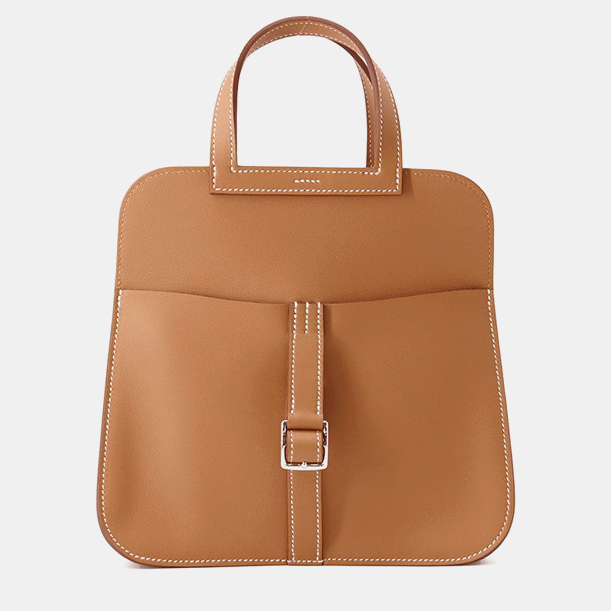 Click to view more detailed imagery on our partner's website Pre-owned Hermes Halzan Gold Swift Leather Mini