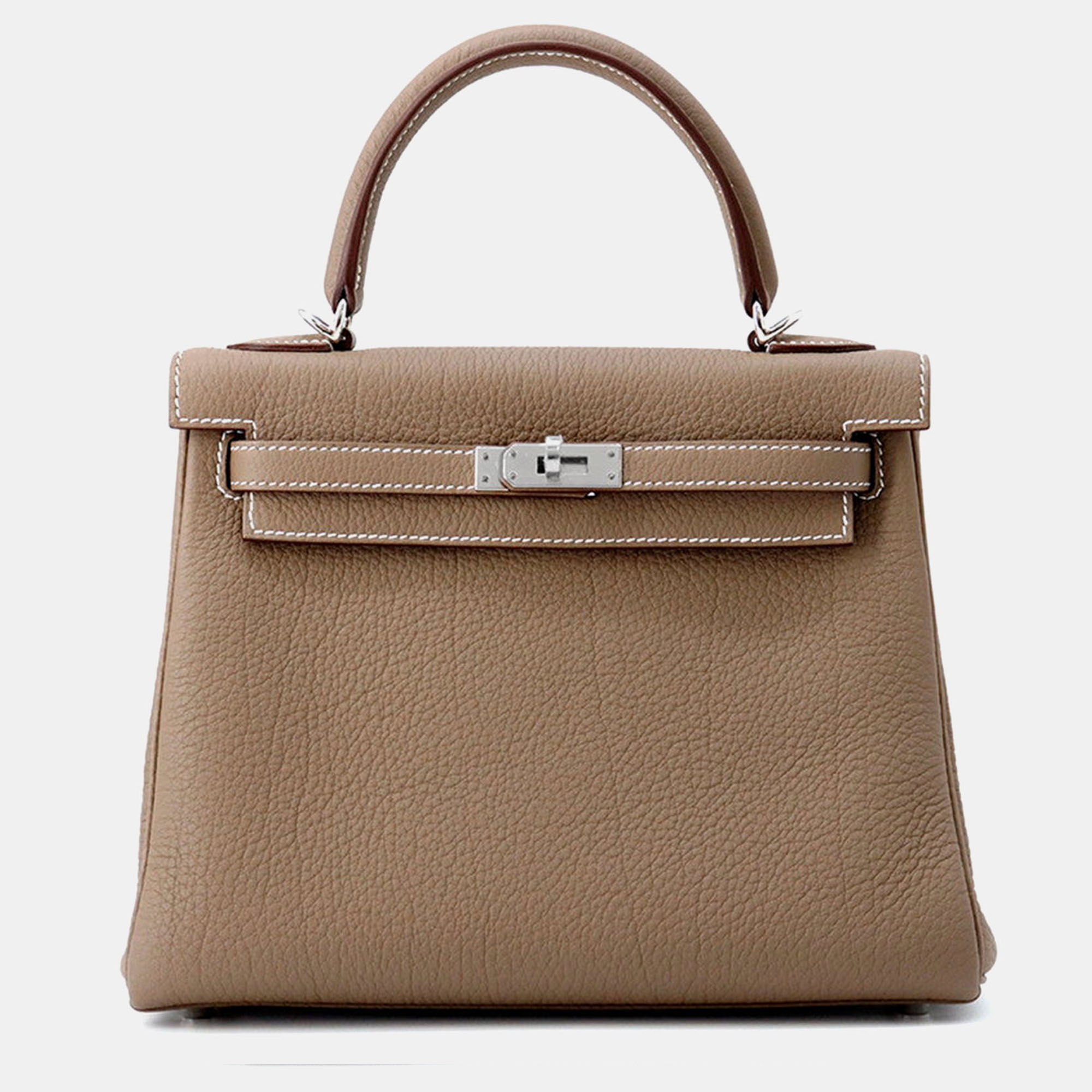 

Hermes Kelly Retourne Etoupe Togo Leather Size, Brown