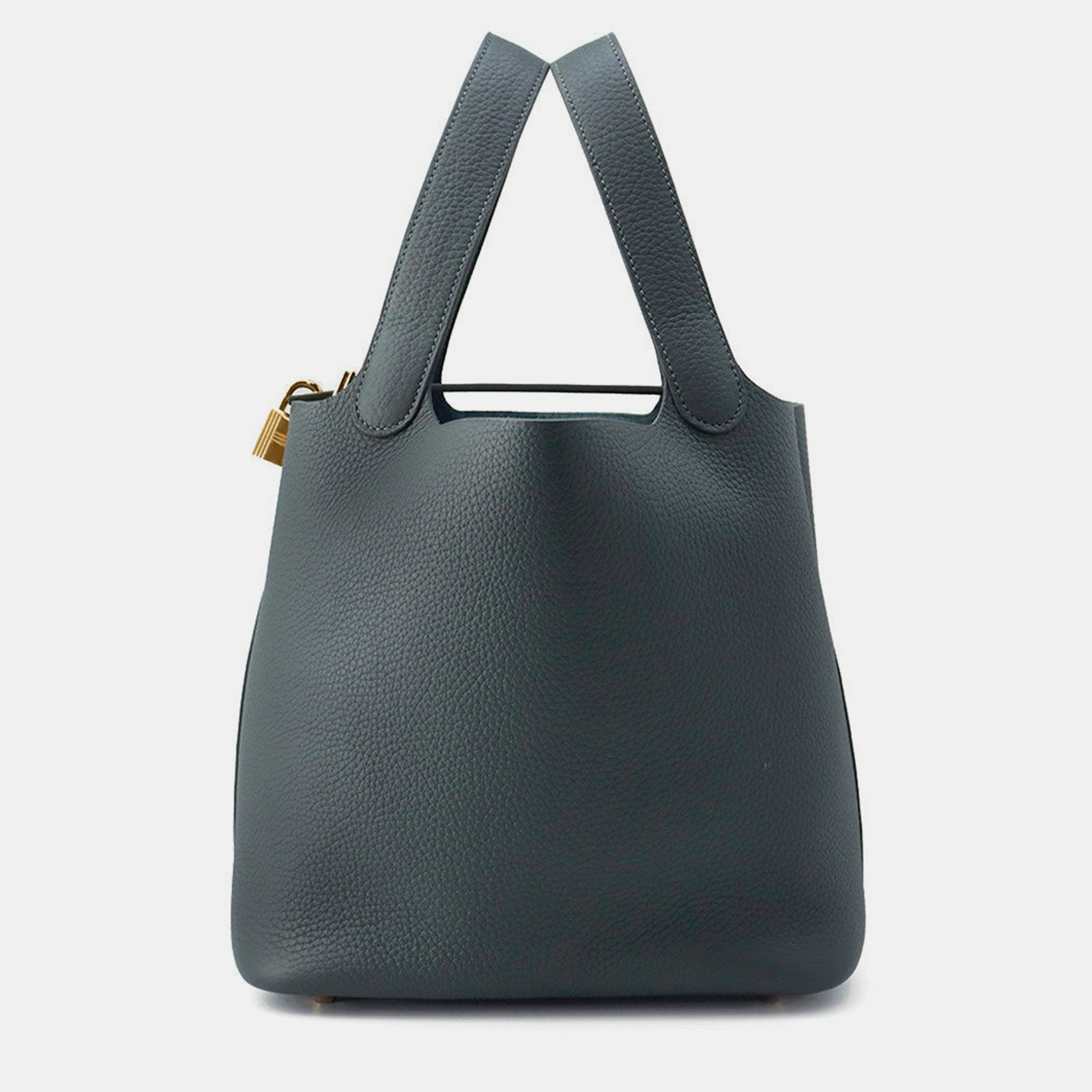 

Hermes Picotin Lock Vert Mangrove Taurillon Clemence MM, Blue