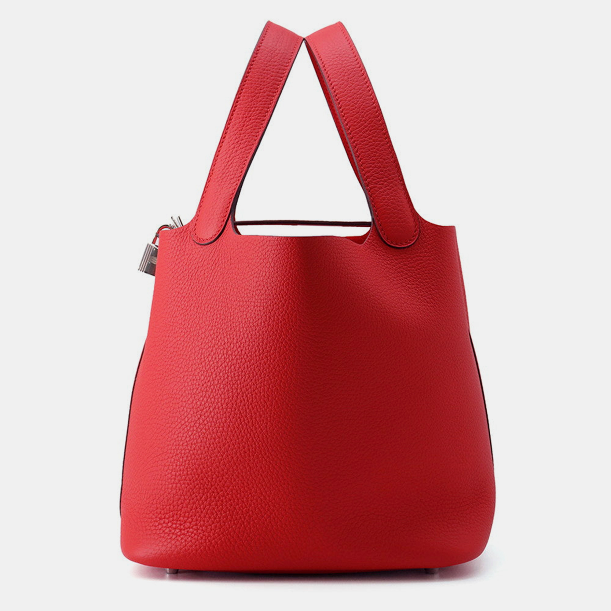 

Hermes Picotin Lock Rouge Ladue Taurillon Clemence MM, Red