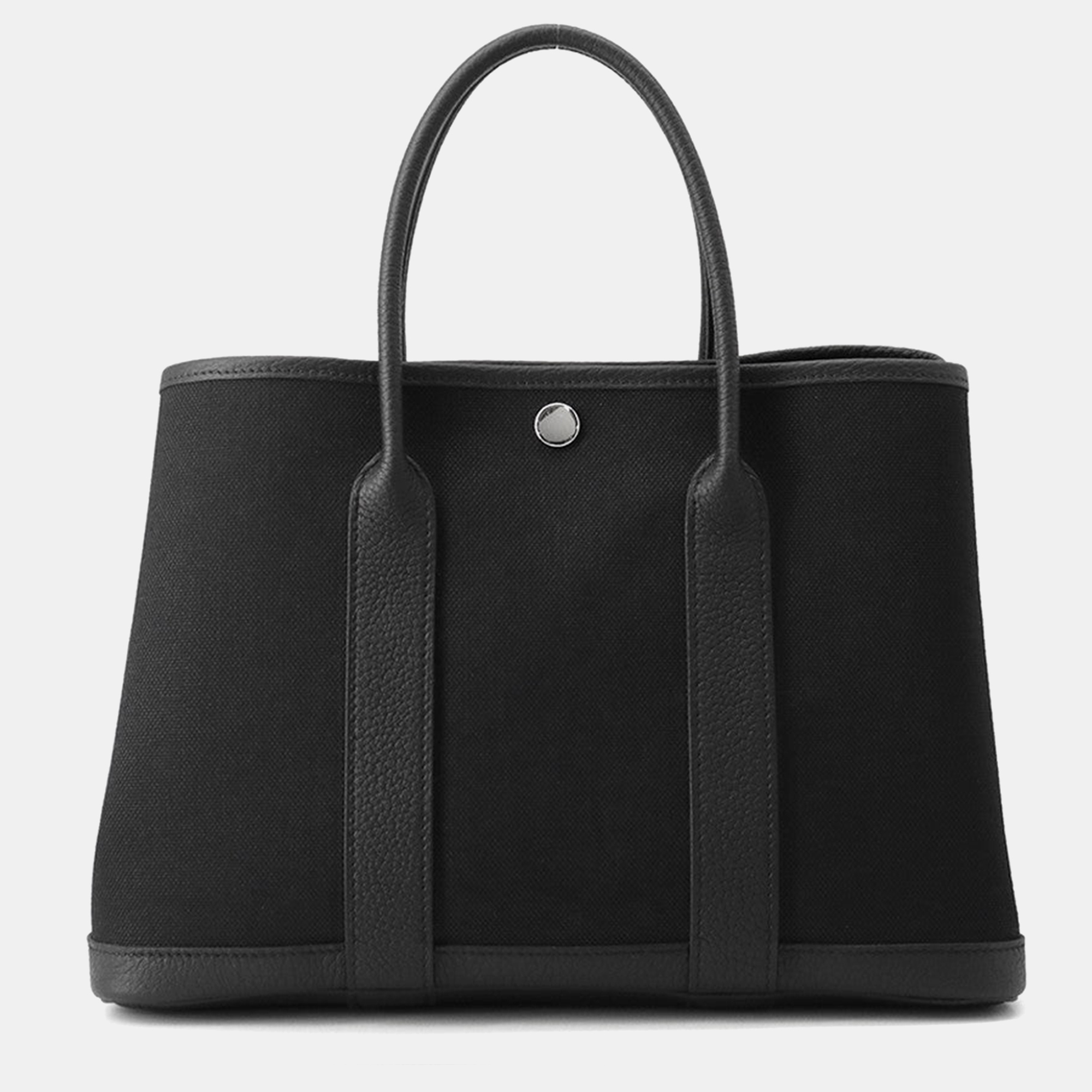 

Hermes Garden Party TPM Black Toile H Negonda Leather Bag