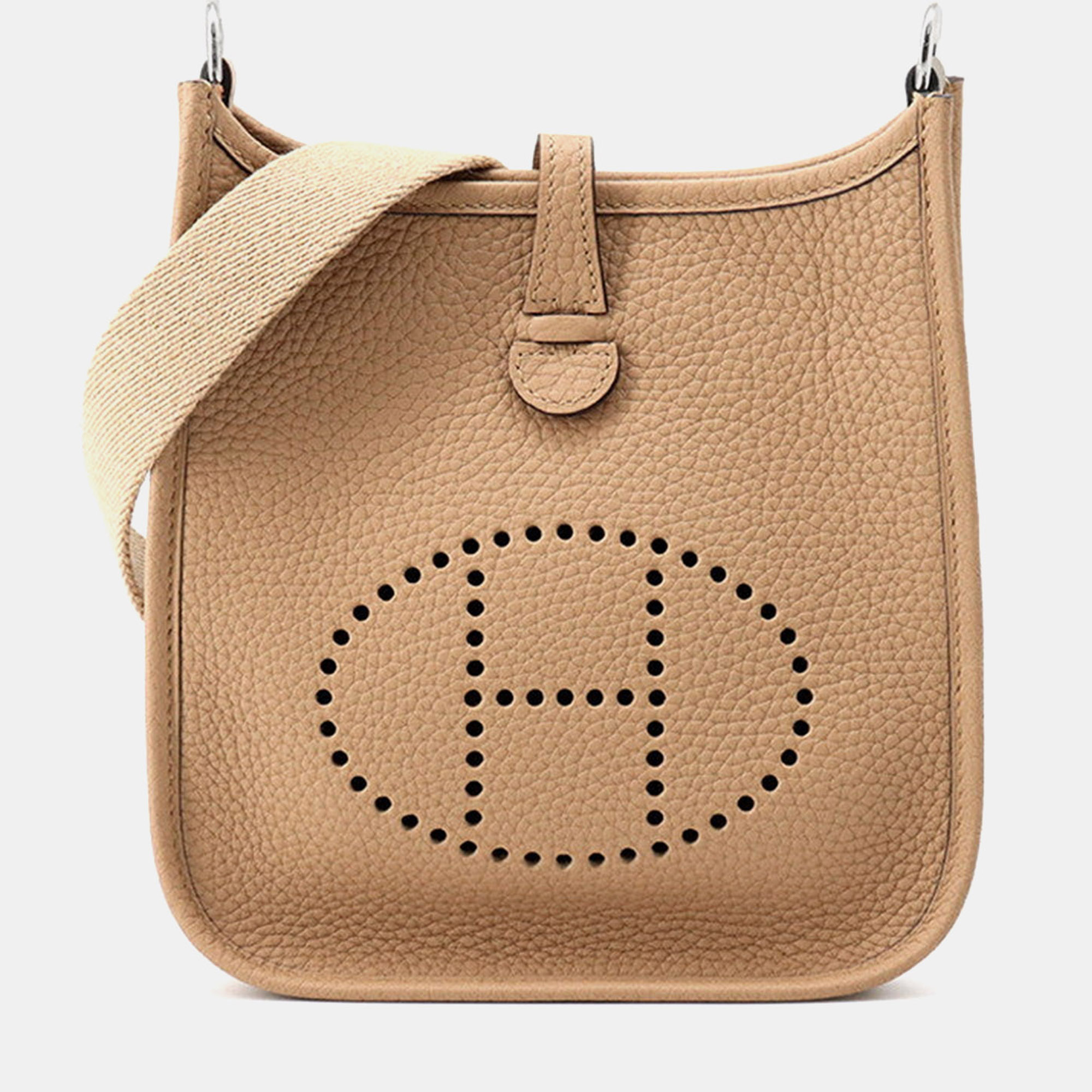 

Hermes Evelyne Long Chai Taurillon Lecmans Size Tpm, Brown