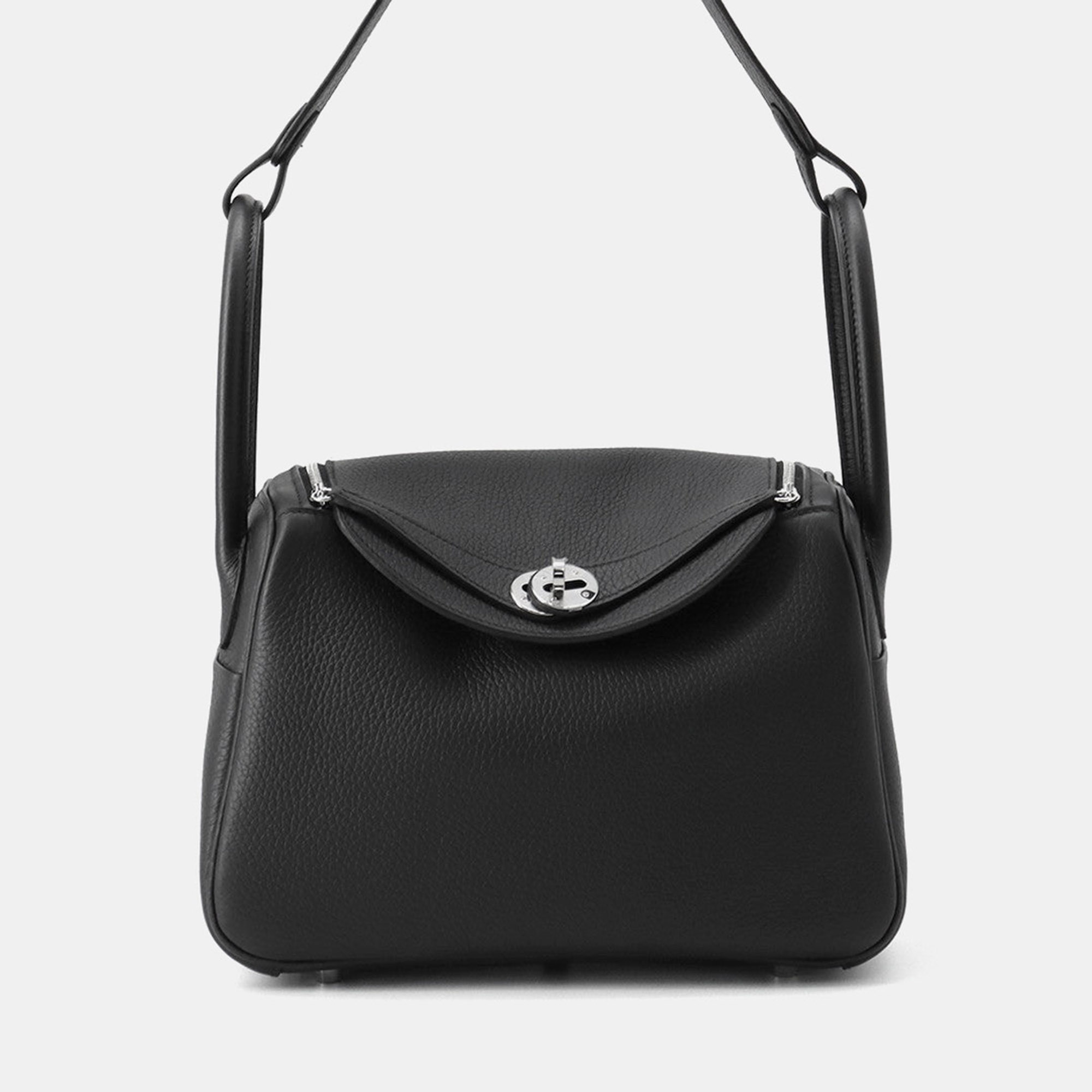 

Hermes Lindy Black Taurillon Clemence Size