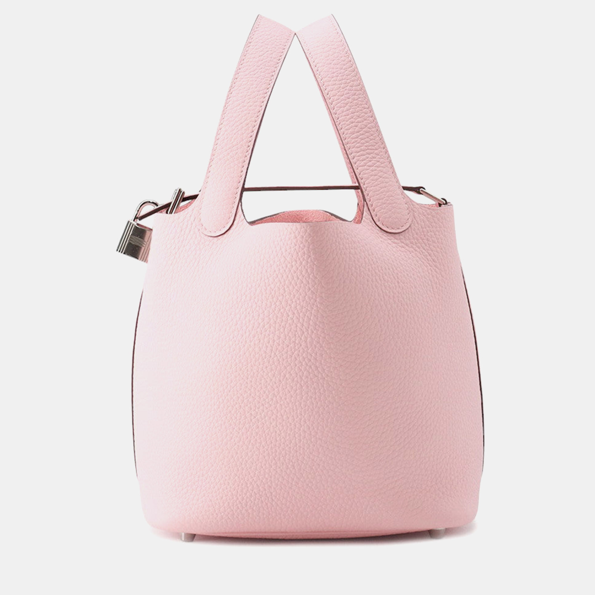 

Hermes Picotin Lock Rose Sakura Taurillon Clemence Size, Pink