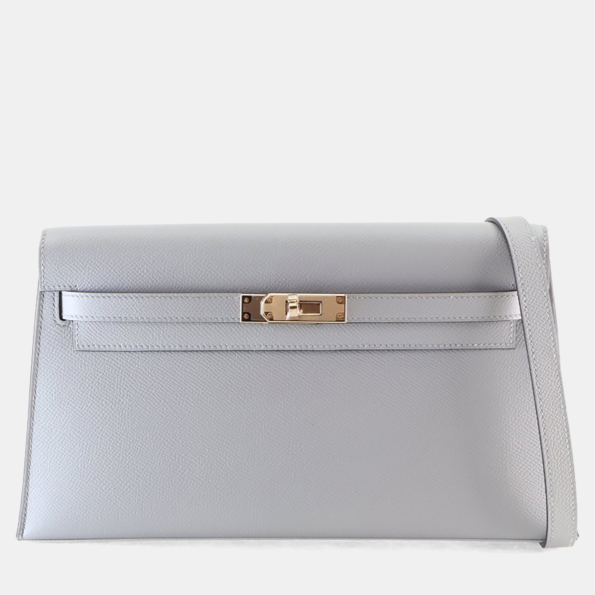 

Hermes Gris Pantin Epsom Kelly Elan, Blue