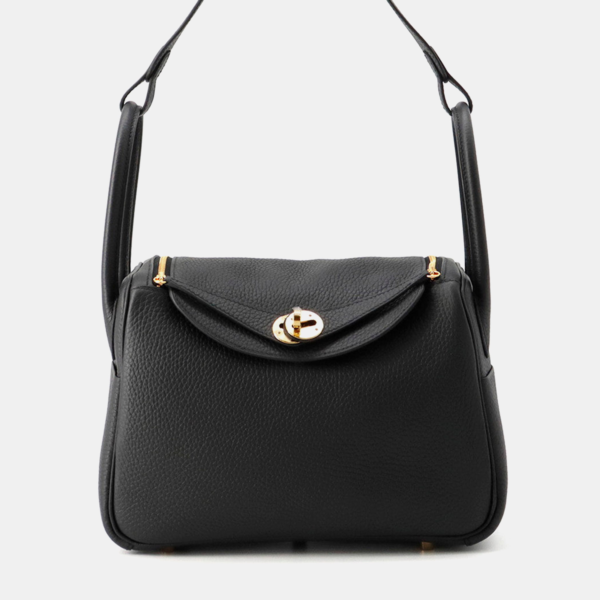 

Hermes Lindy Black Taurillon Clemence Size