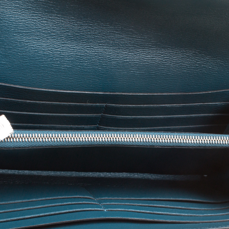 

Hermes Royal Blue Alligator Long Kelly Wallet