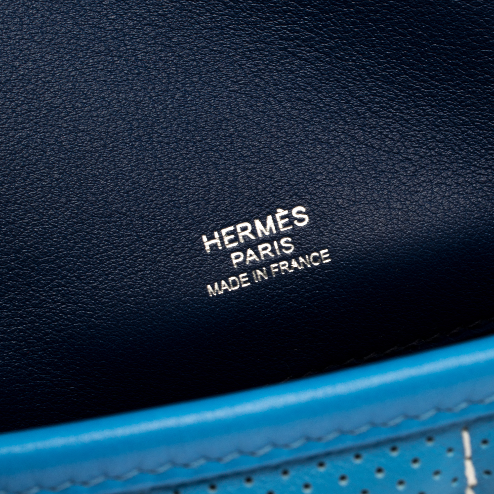 hermes mini berline bag in blue paradis, silver cdc, cartier bracelet  #fashion #style #clothes #ootd #fashionblogger…