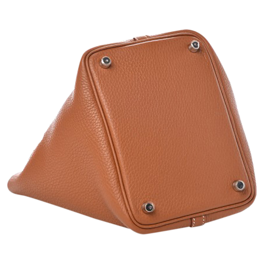 

Hermes Clemence Leather Picotin Lock 18 Bag, Brown