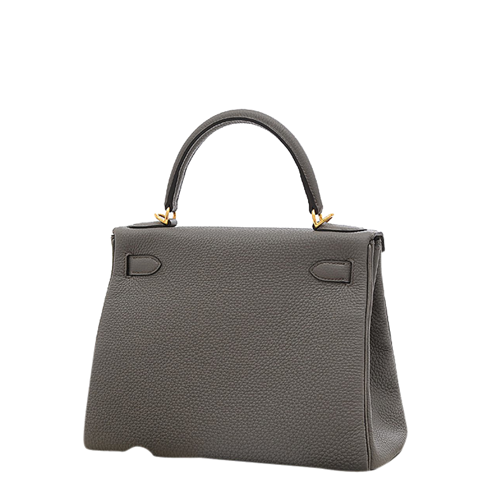 

Hermes Grey Togo Leather Gold Hardware Kelly 28 Bag
